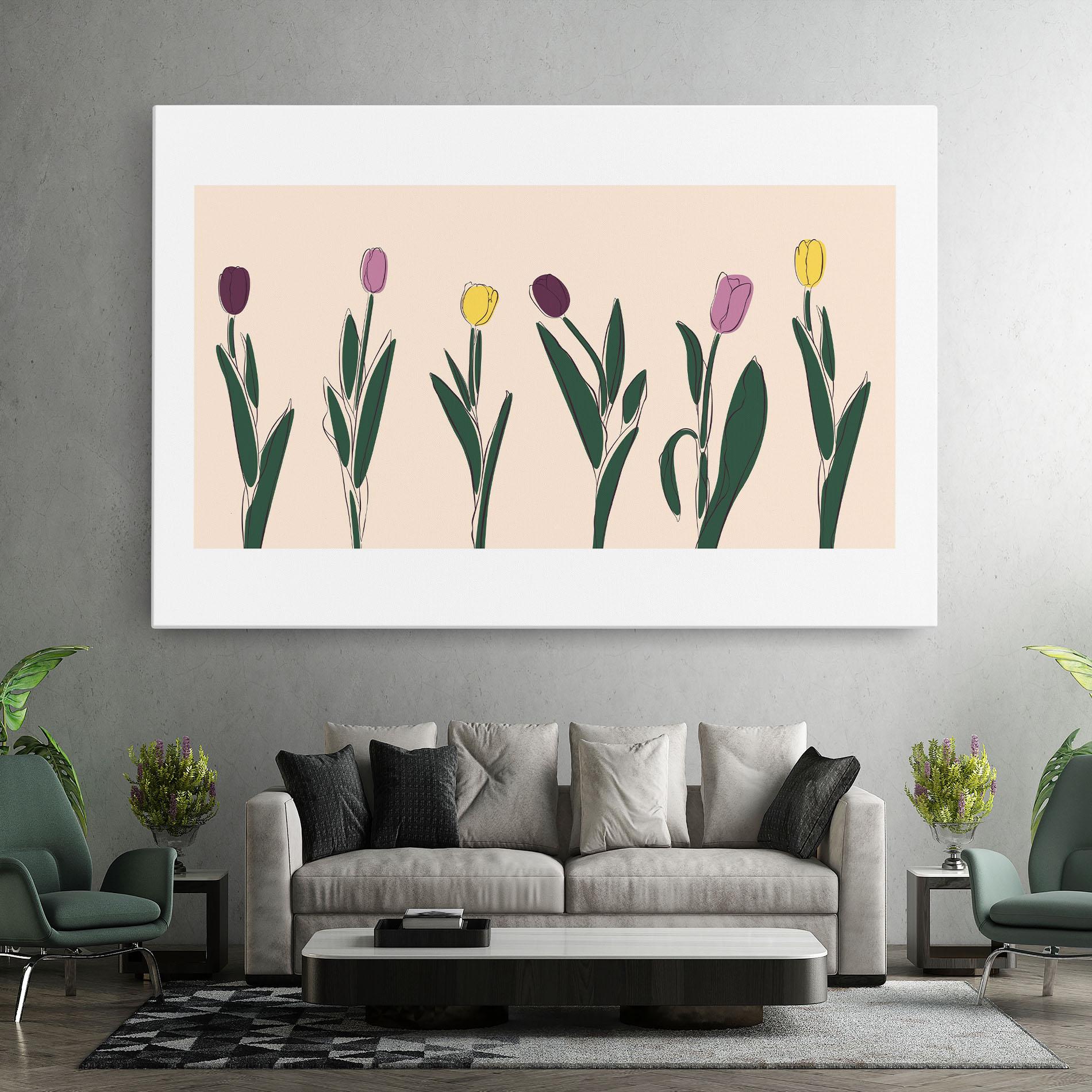 Tablou Canvas Tulips Set mockup 7