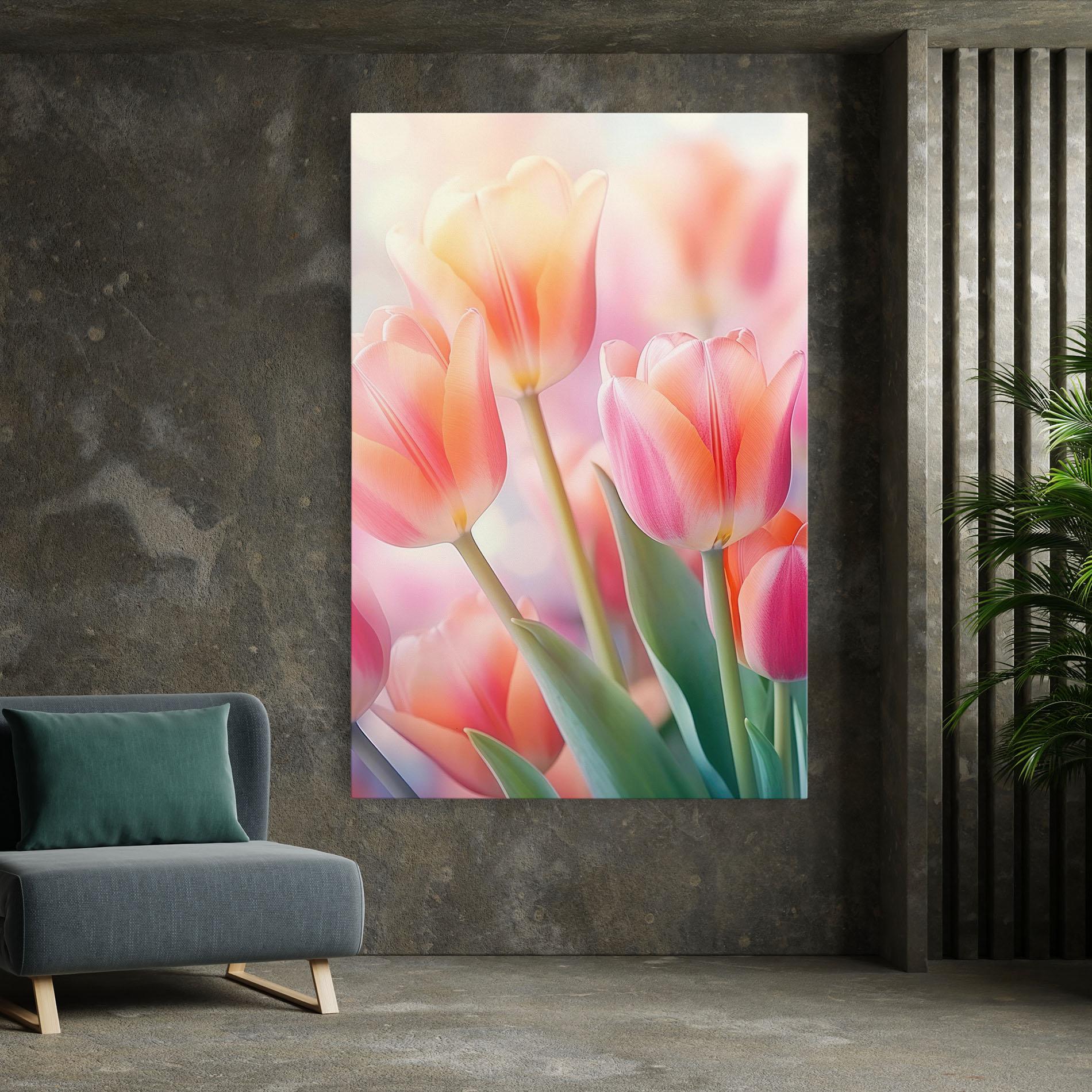 Tablou Canvas Dreamy Tulips mockup 7