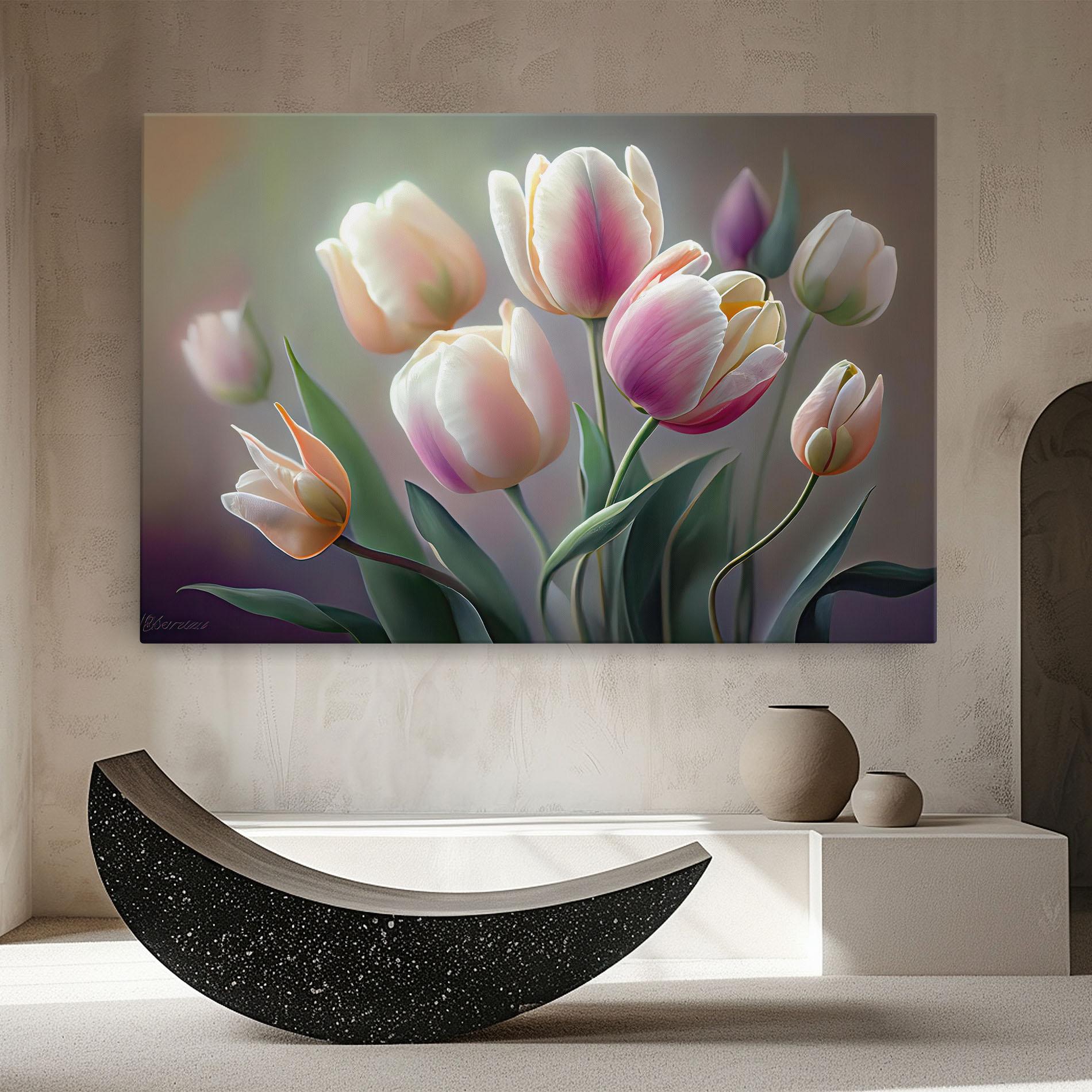 Tablou Canvas Pretty Tulips mockup 8