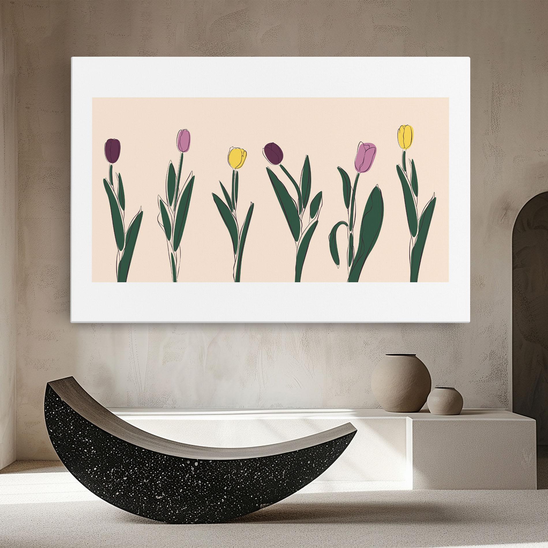 Tablou Canvas Tulips Set mockup 8