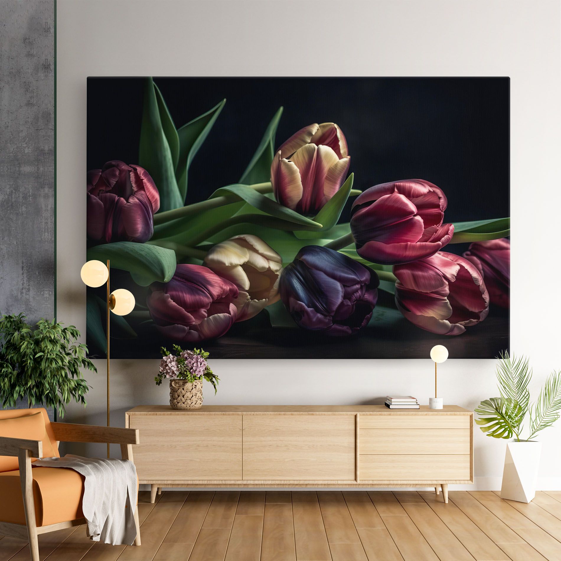 Dark Purple Tulip mockup 9