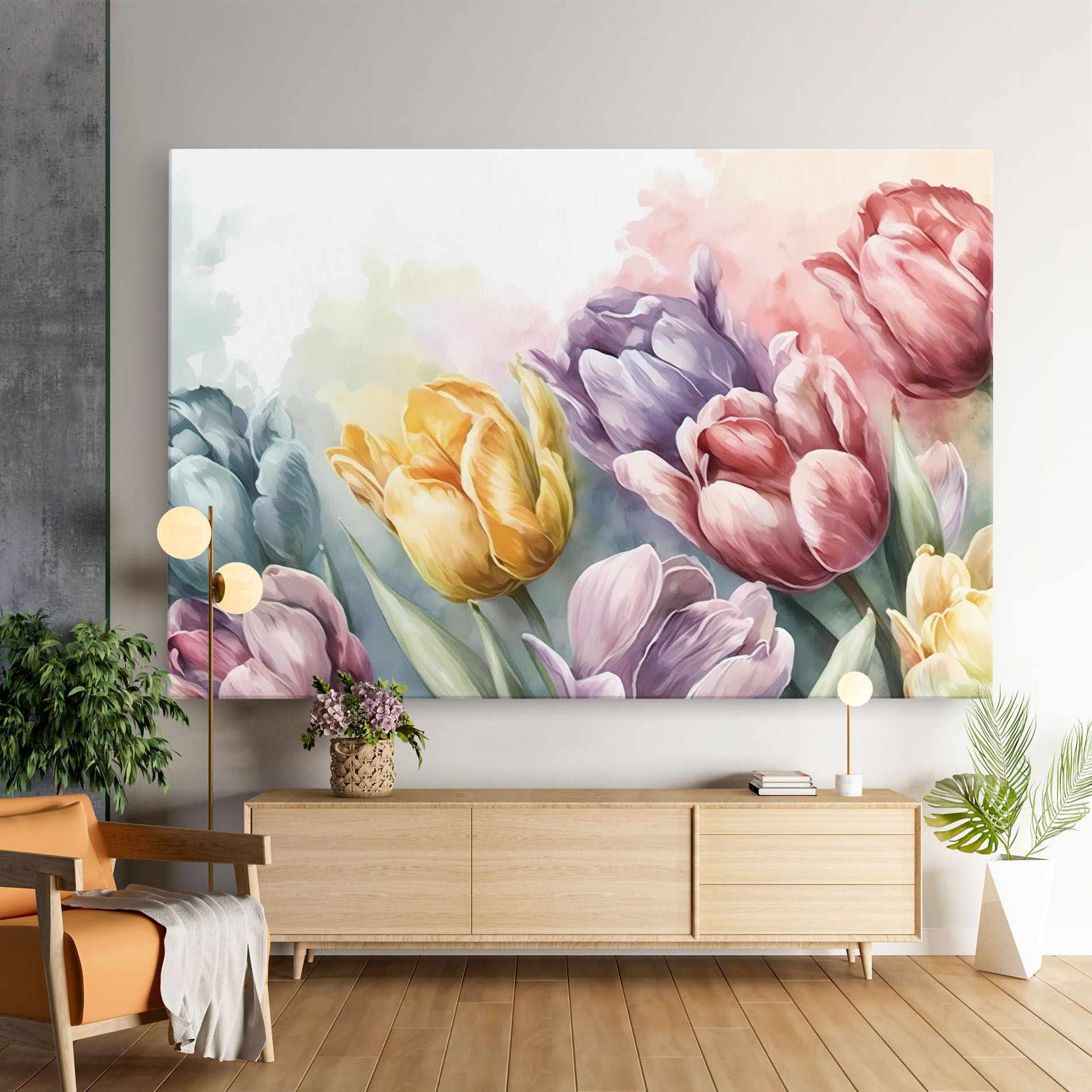 Pastel Tulips mockup 9