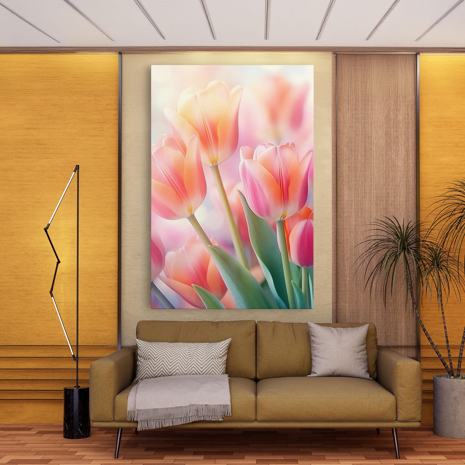 Tablou Canvas Dreamy Tulips mockup 9