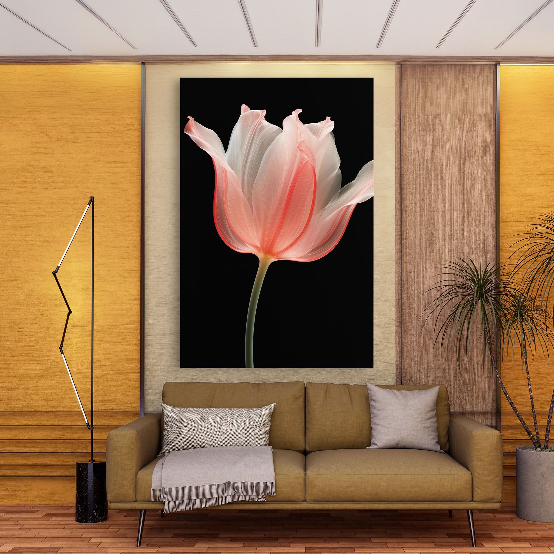 Pastel Pink Tulip mockup 9