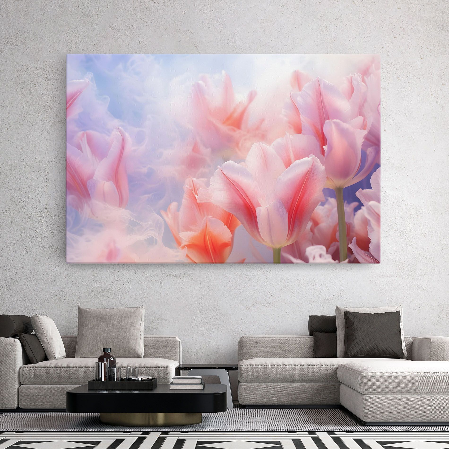 Dreamy Pink Tulips mockup 2