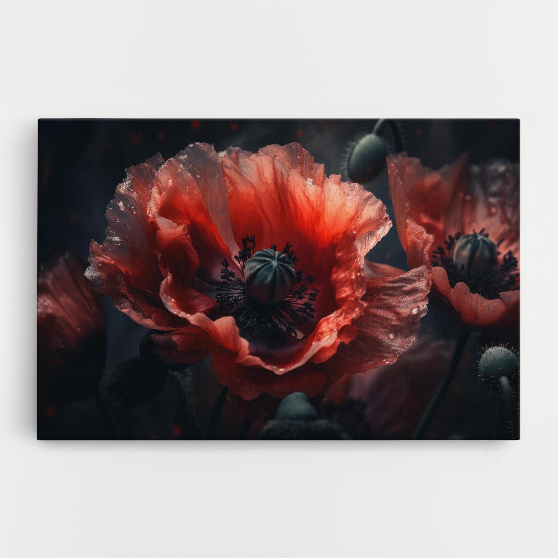 Tablou Canvas Dark Shade Poppy mockup 0