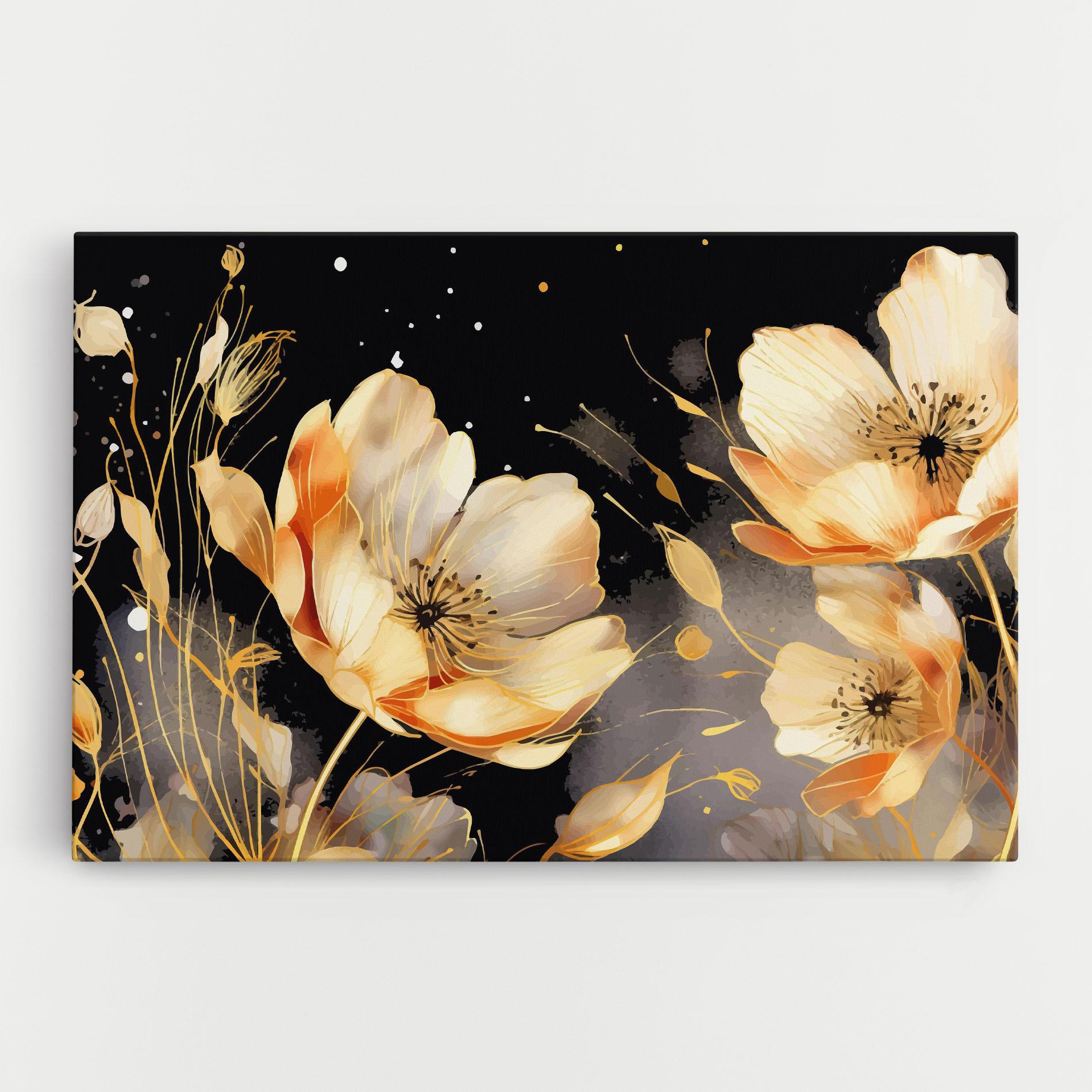 Tablou Canvas Gold Poppy Black mockup 0