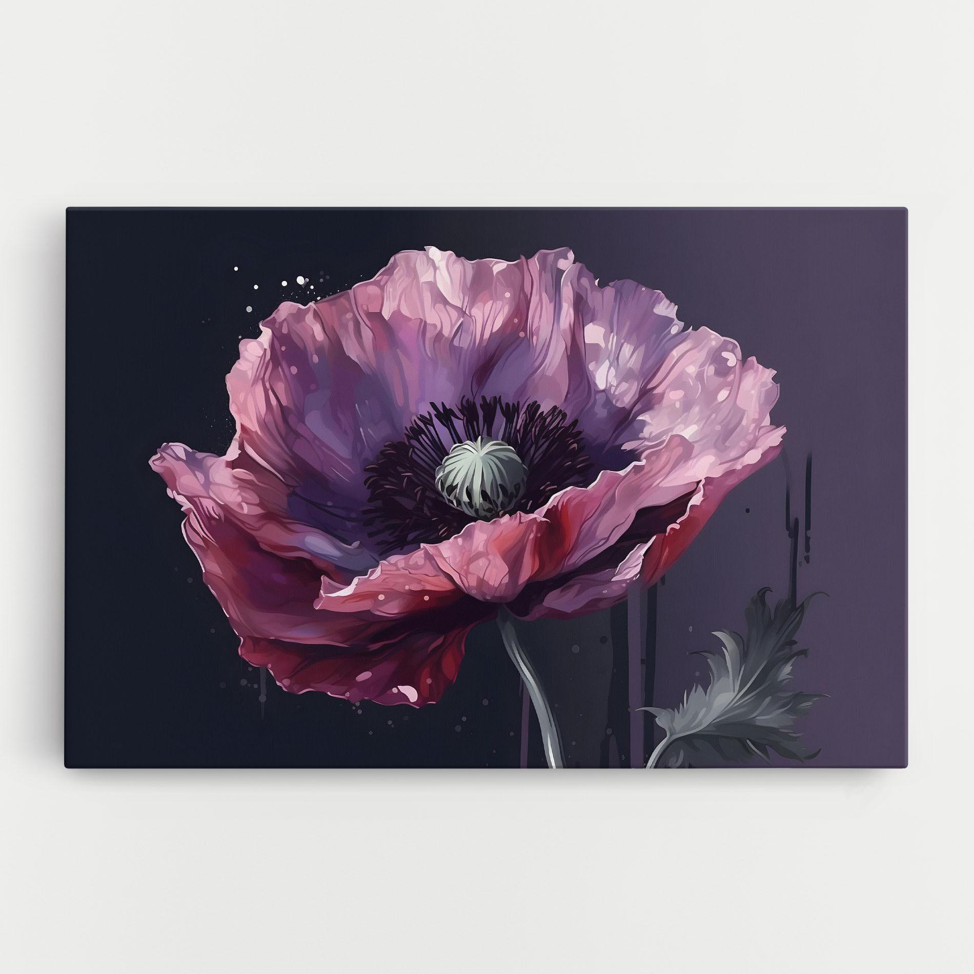 Tablou Canvas Light Purple Poppy mockup 0