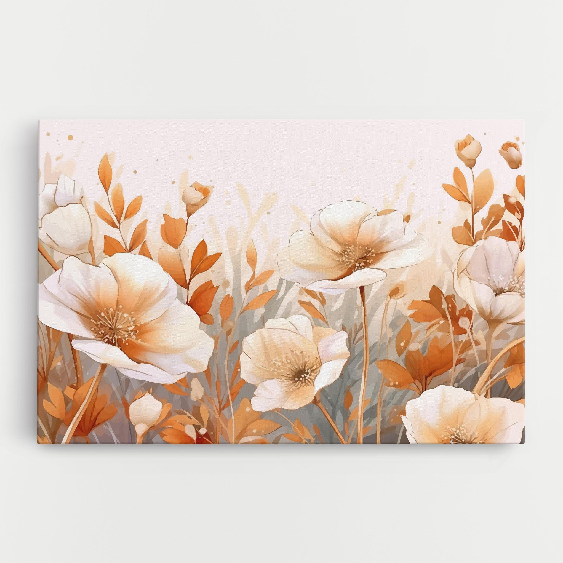 Tablou Canvas Orange Cream Poppy mockup 0