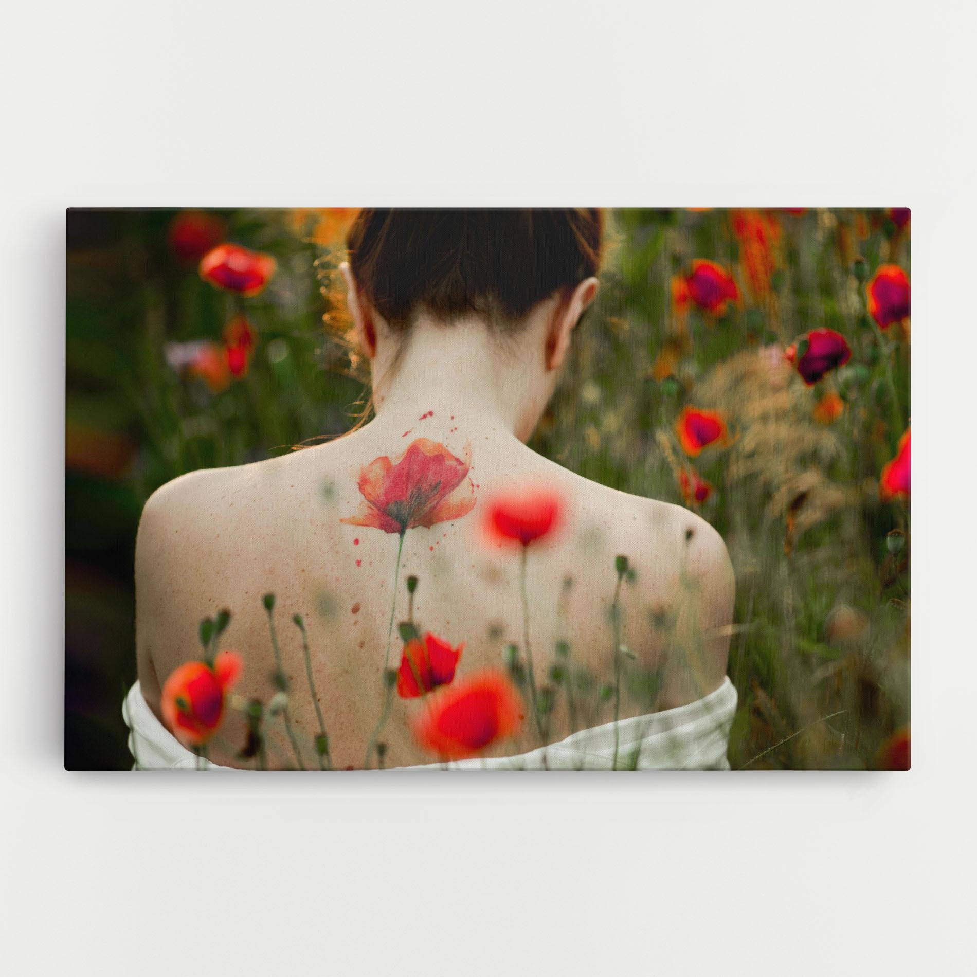 Tablou Canvas Poppy Tattoo mockup 0
