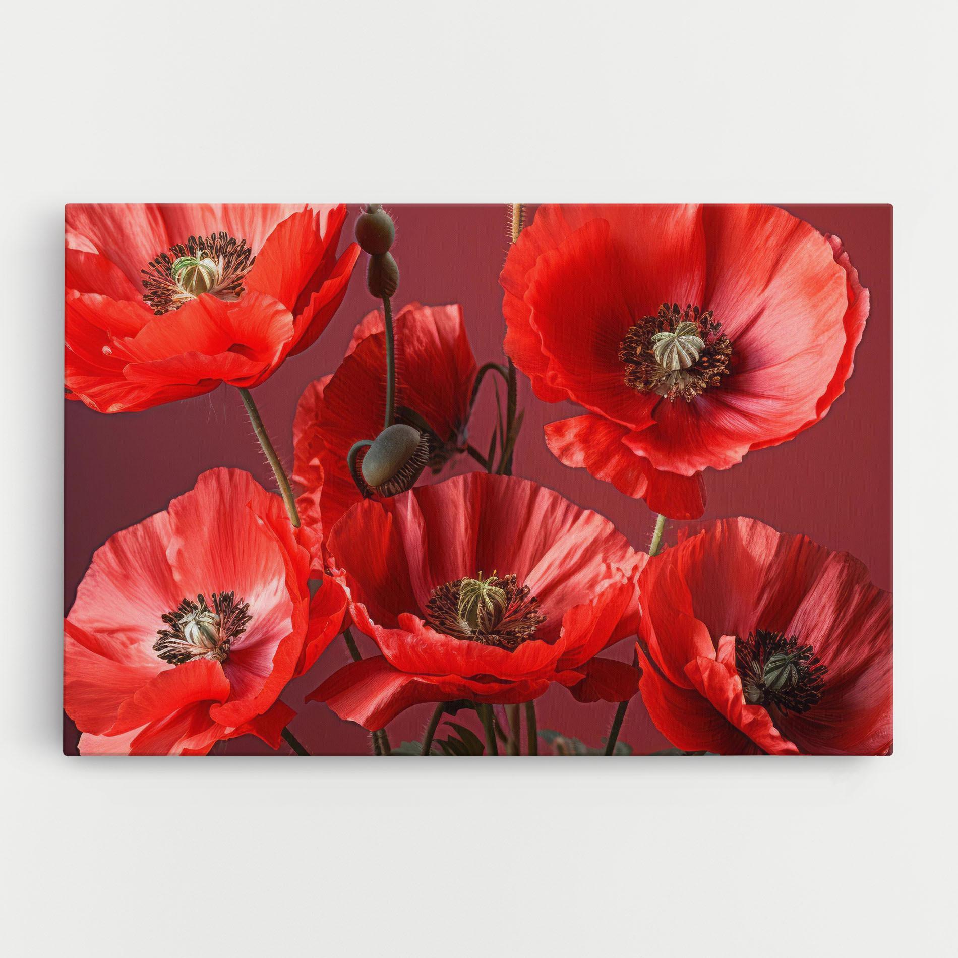 Tablou Canvas Red Poppies mockup 0