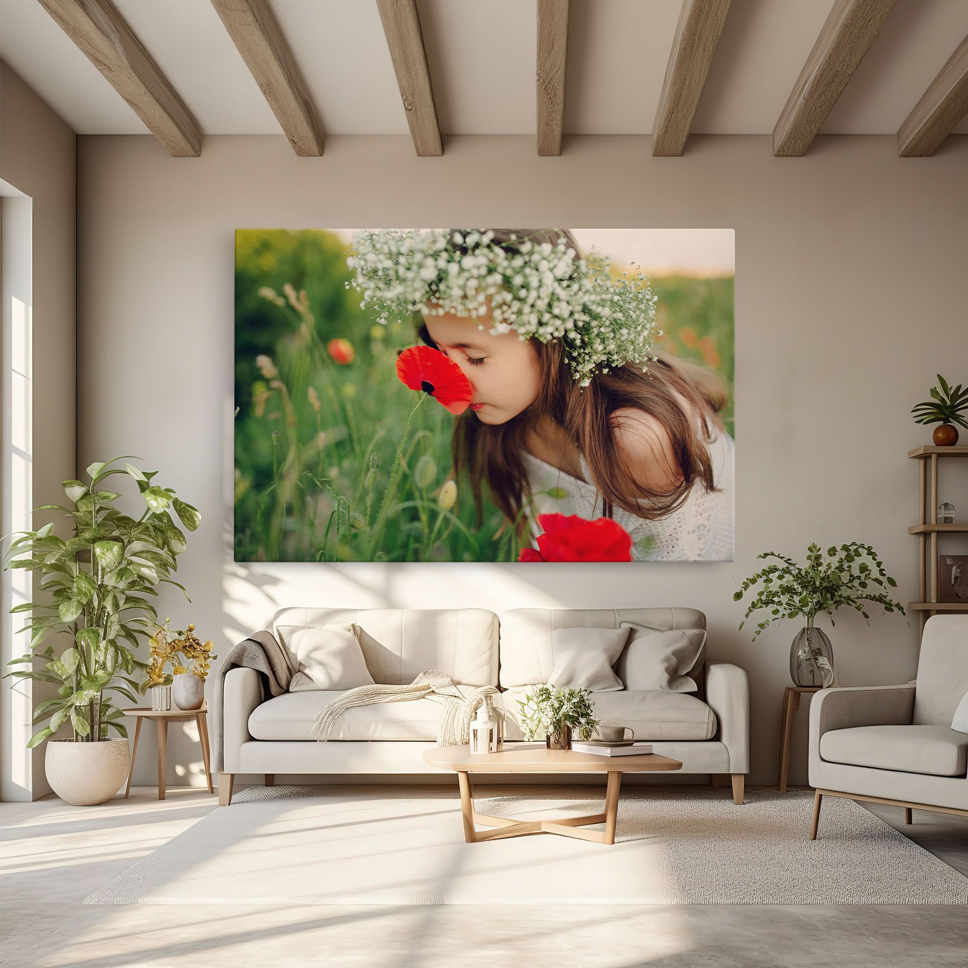 Girl With Poppies mockup 6