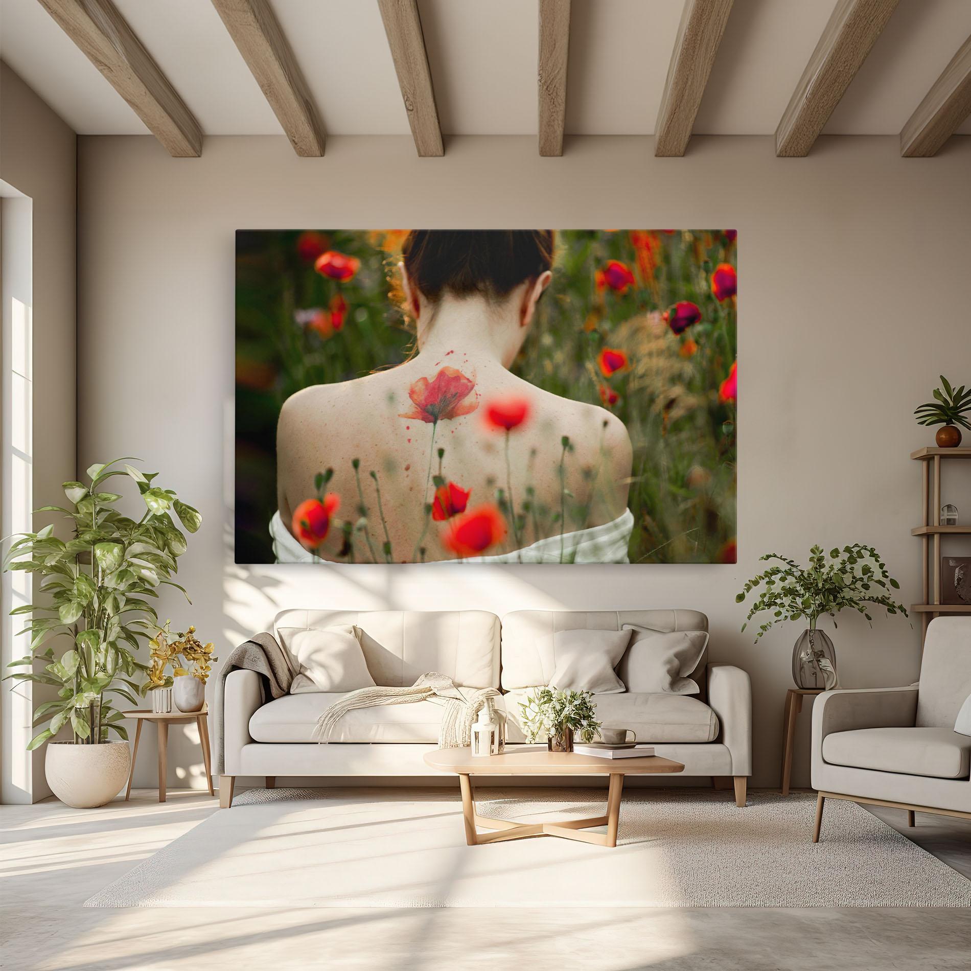 Tablou Canvas Poppy Tattoo mockup 6