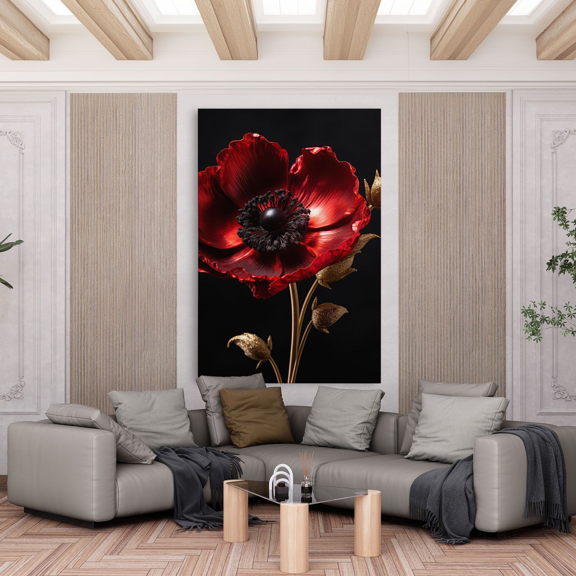 Dark Red Poppy mockup 6