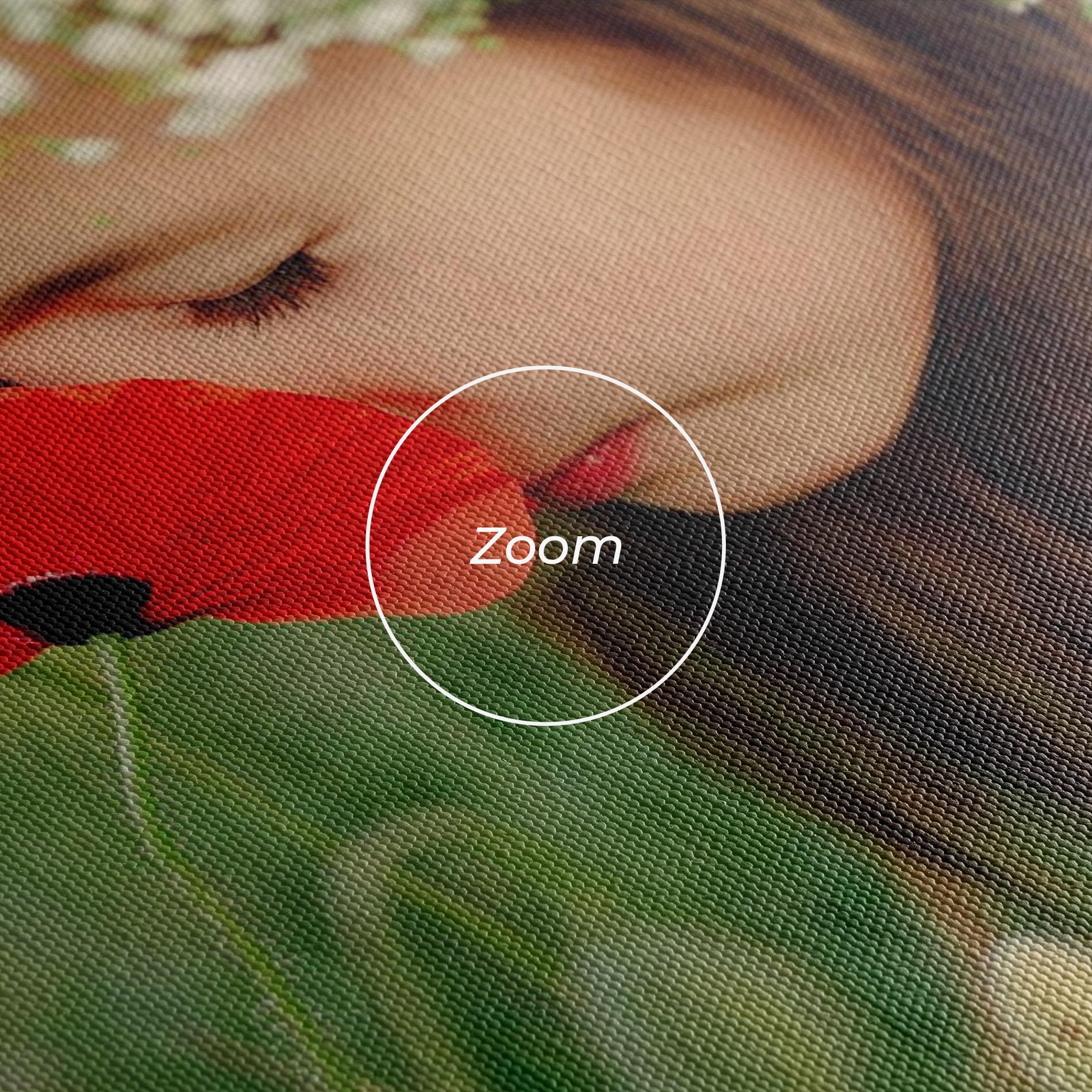 Tablou Canvas Girl With Poppies mockup 3