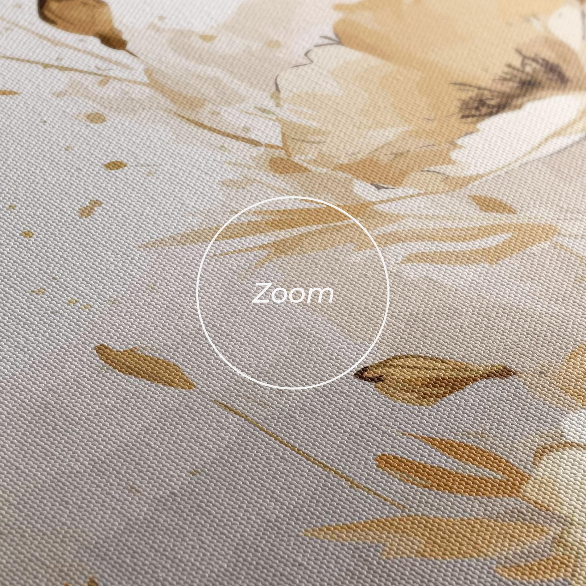 Tablou Canvas Gold Cream Poppy mockup 3