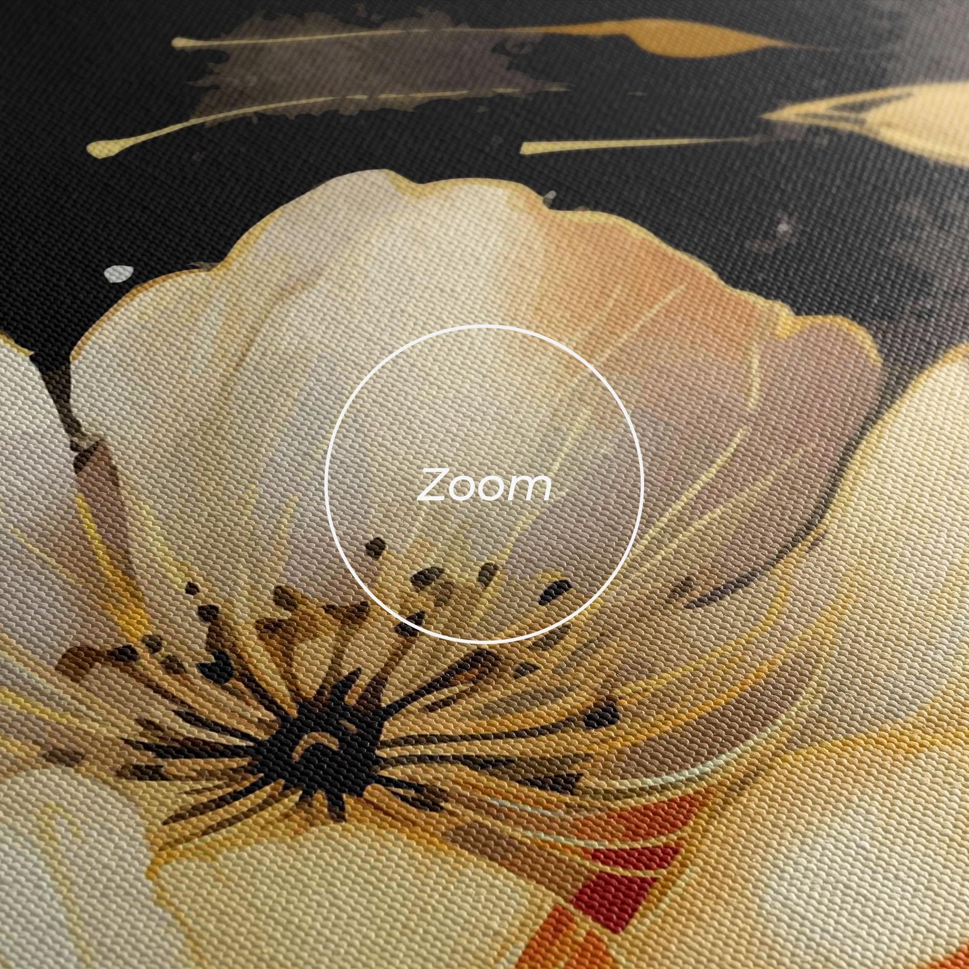 Tablou Canvas Gold Poppy Black mockup 3