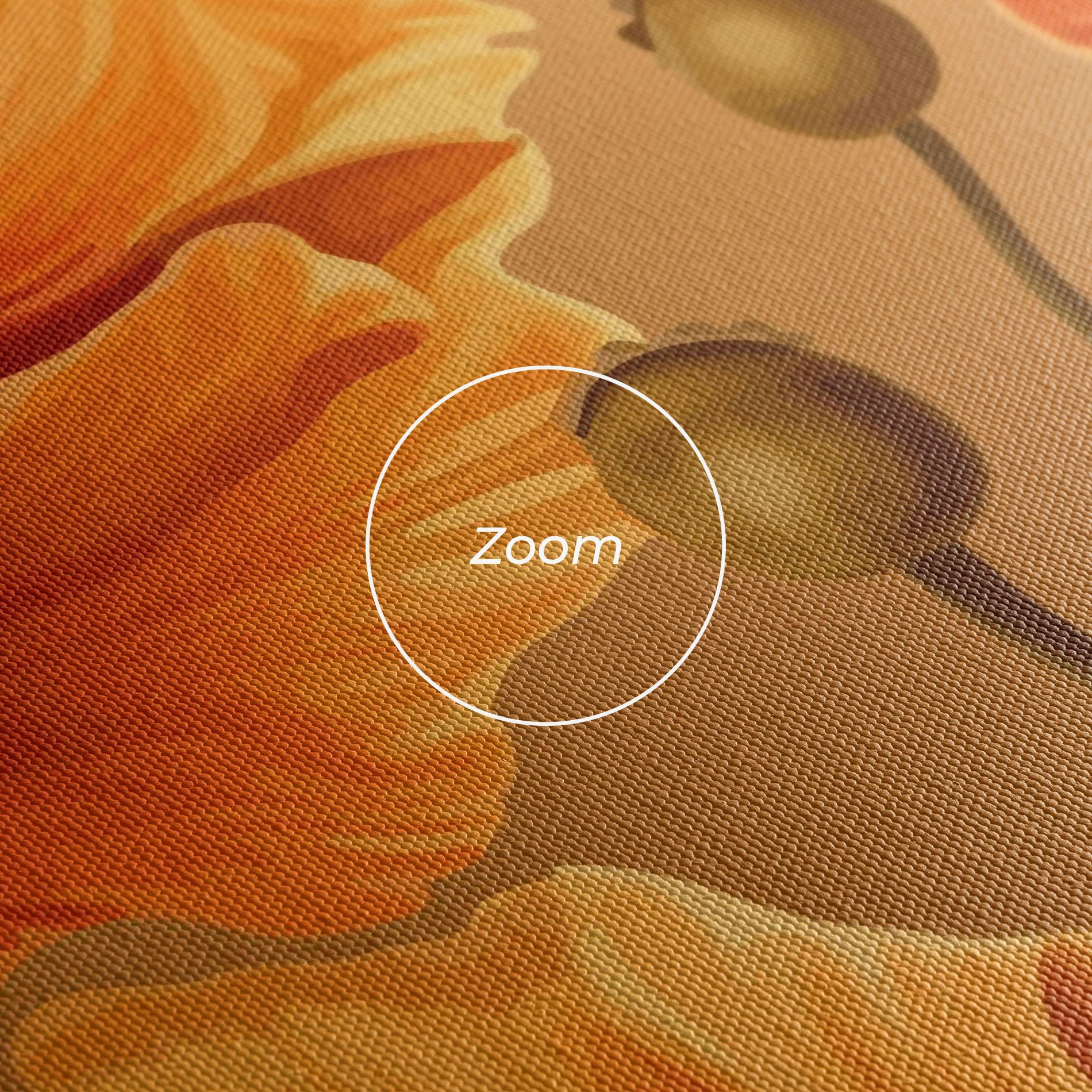 Tablou Canvas Pastel Orange Poppy mockup 3