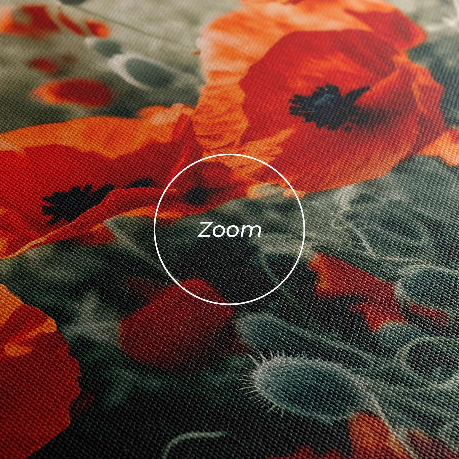 Tablou Canvas Poppy Grass Field mockup 3