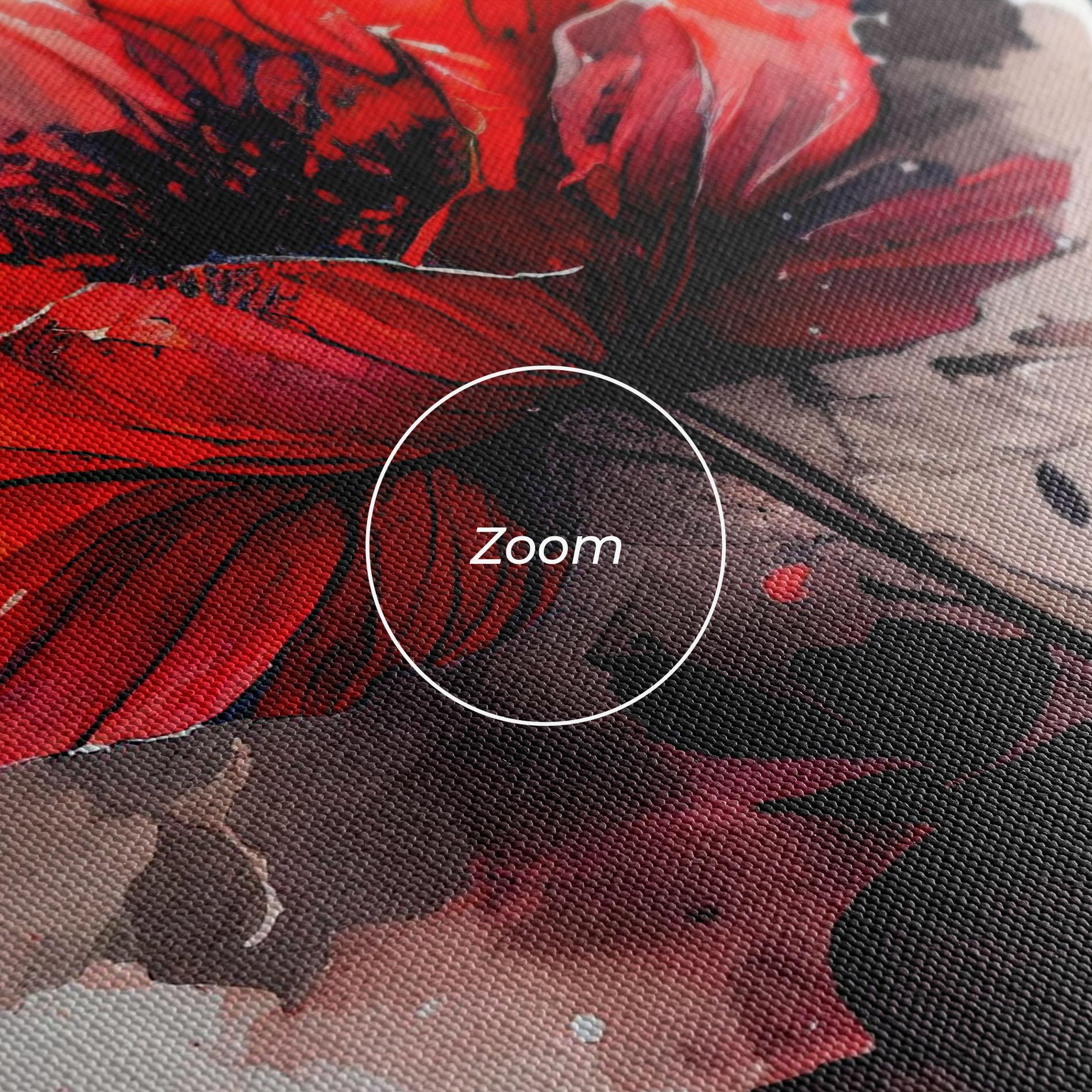Tablou Canvas Watercolor Poppy mockup 3