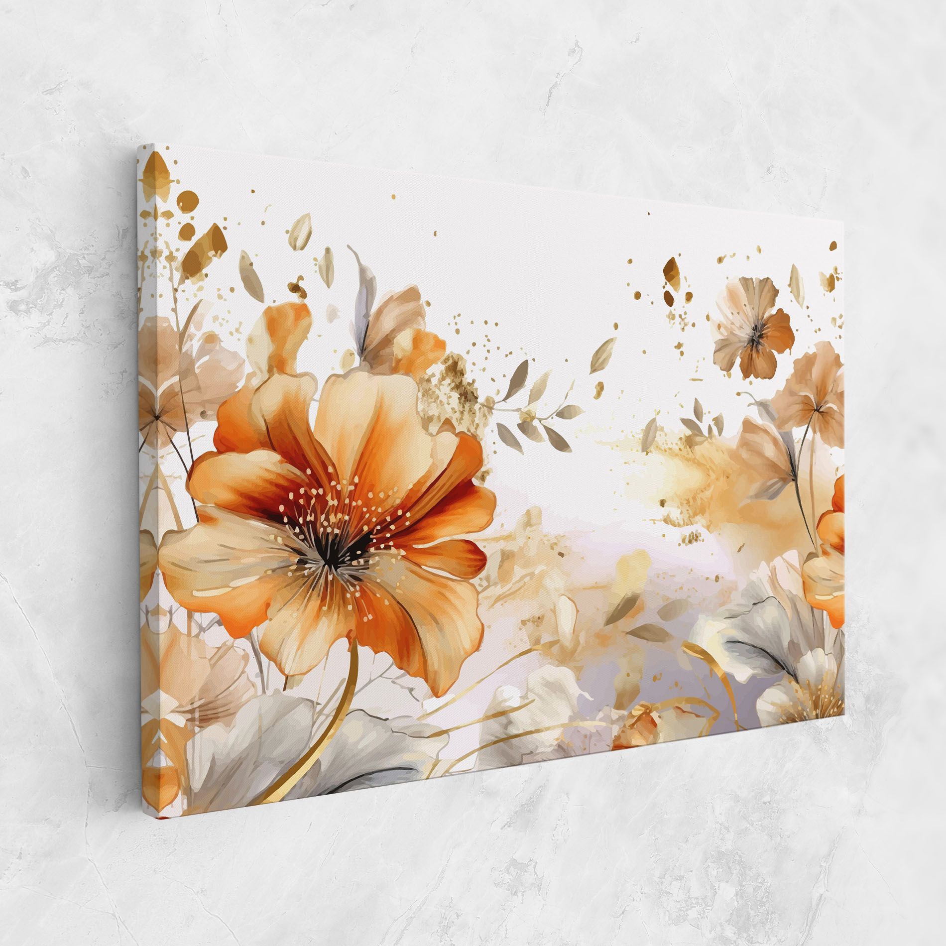 Gold Orange Poppy mockup 1