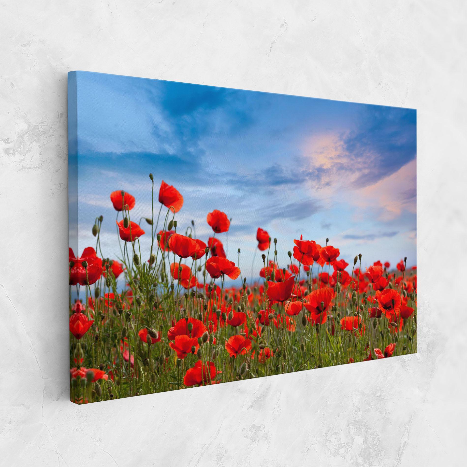 Tablou Canvas Poppy Field mockup 1