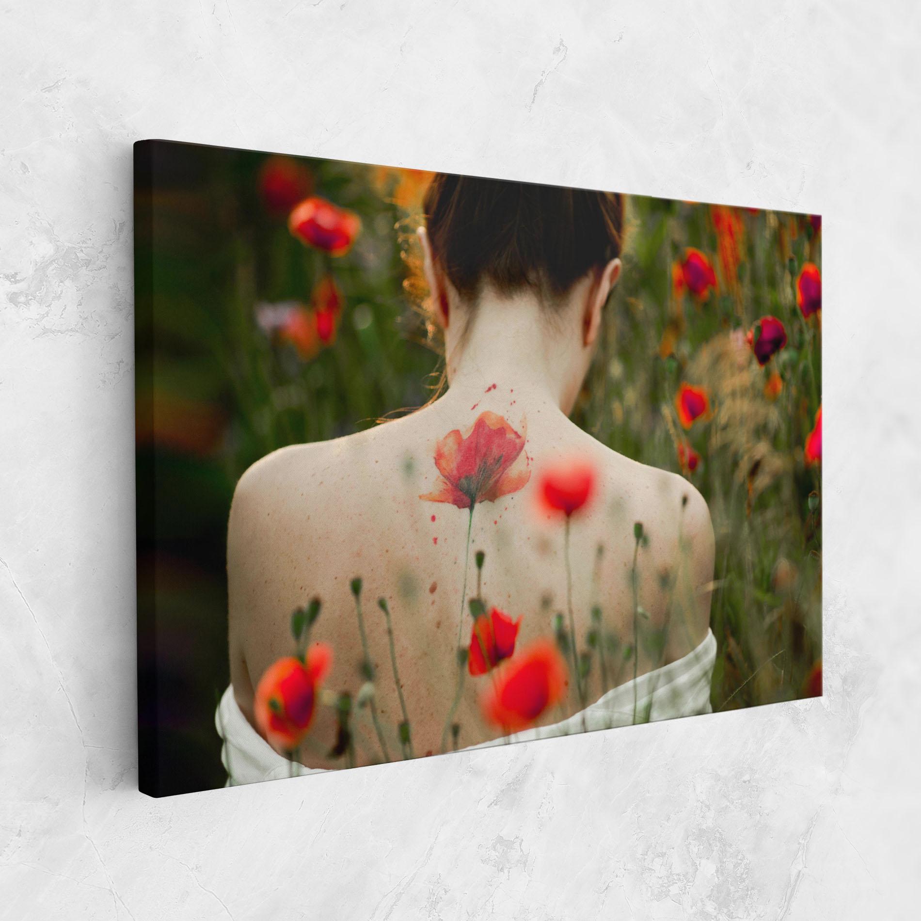 Tablou Canvas Poppy Tattoo mockup 1