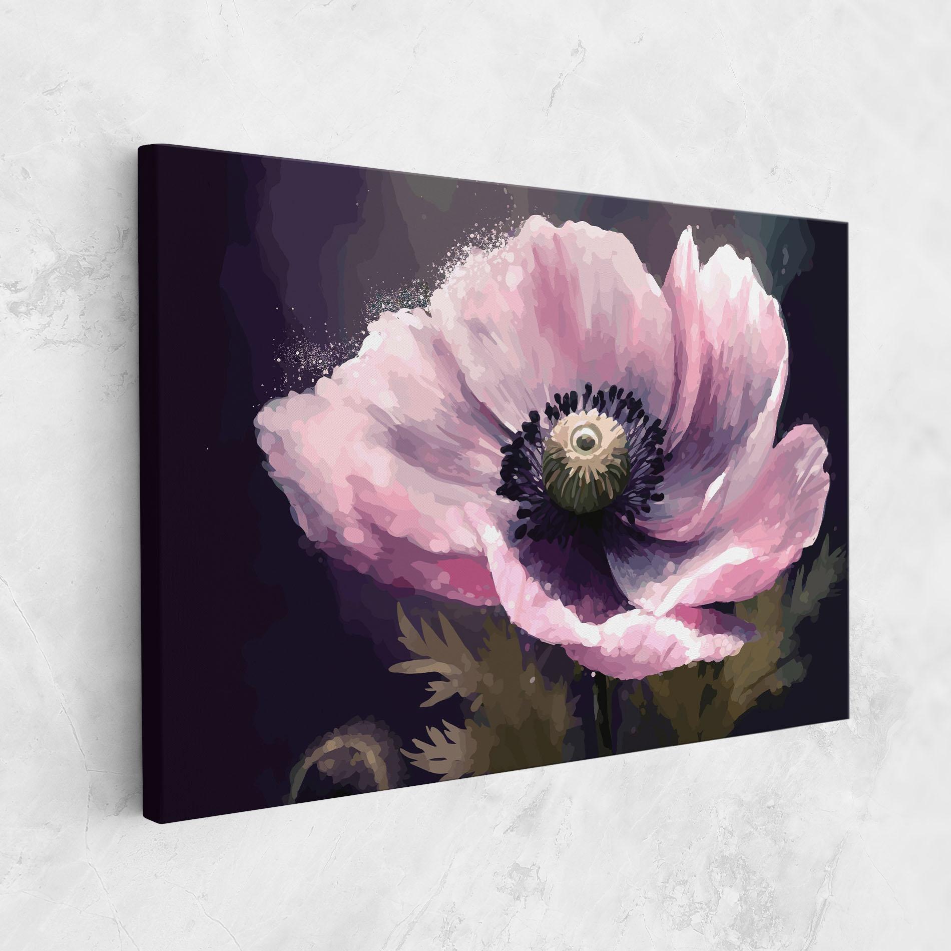 Tablou Canvas Pretty Pink Poppy mockup 1