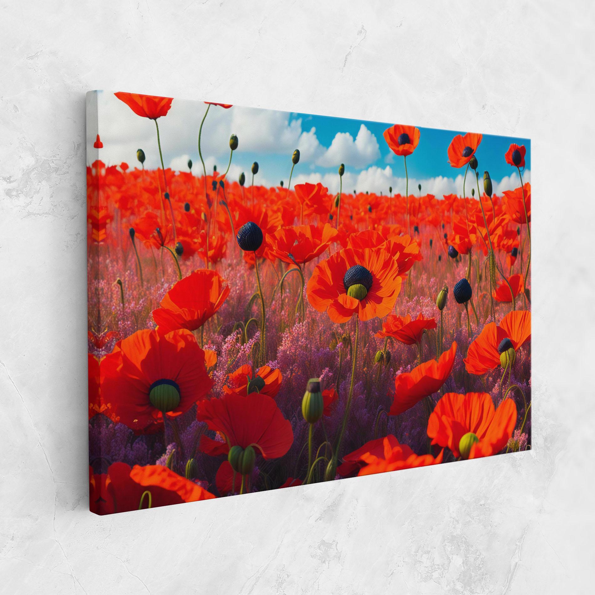 Tablou Canvas Wild Poppies mockup 1