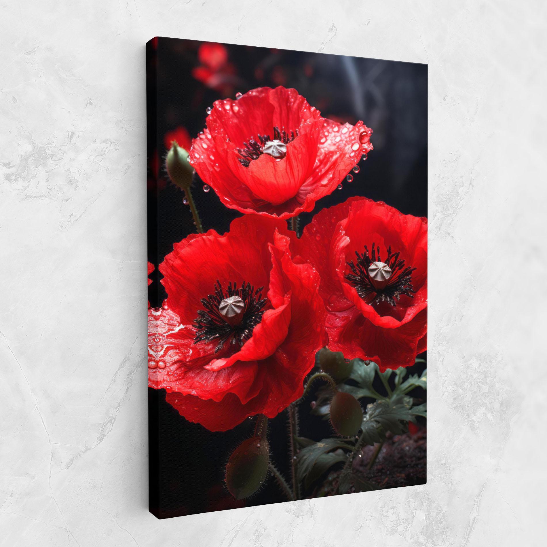 Tablou Canvas Red Poppy mockup 1