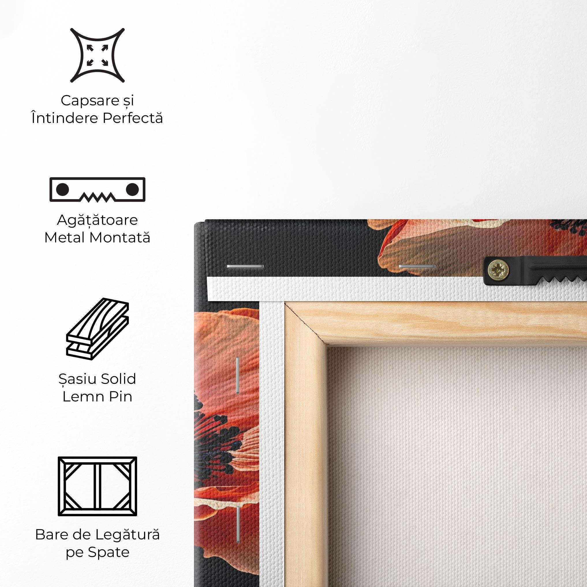 Tablou Canvas 3 Poppies mockup 5