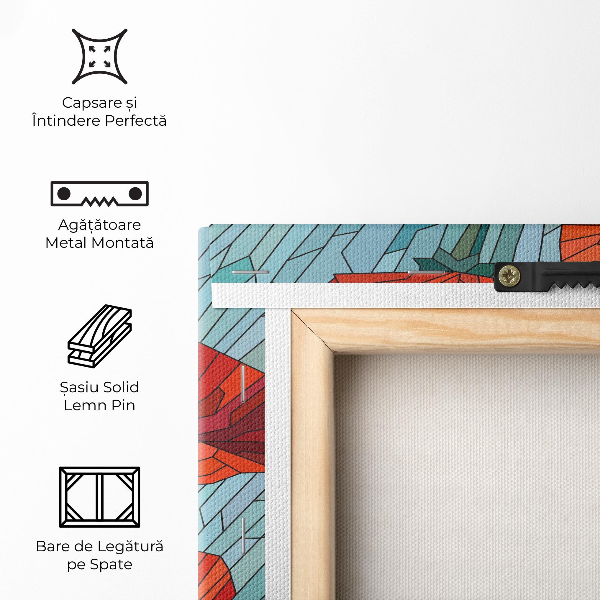 Tablou Canvas Blue Glass Poppy mockup 5