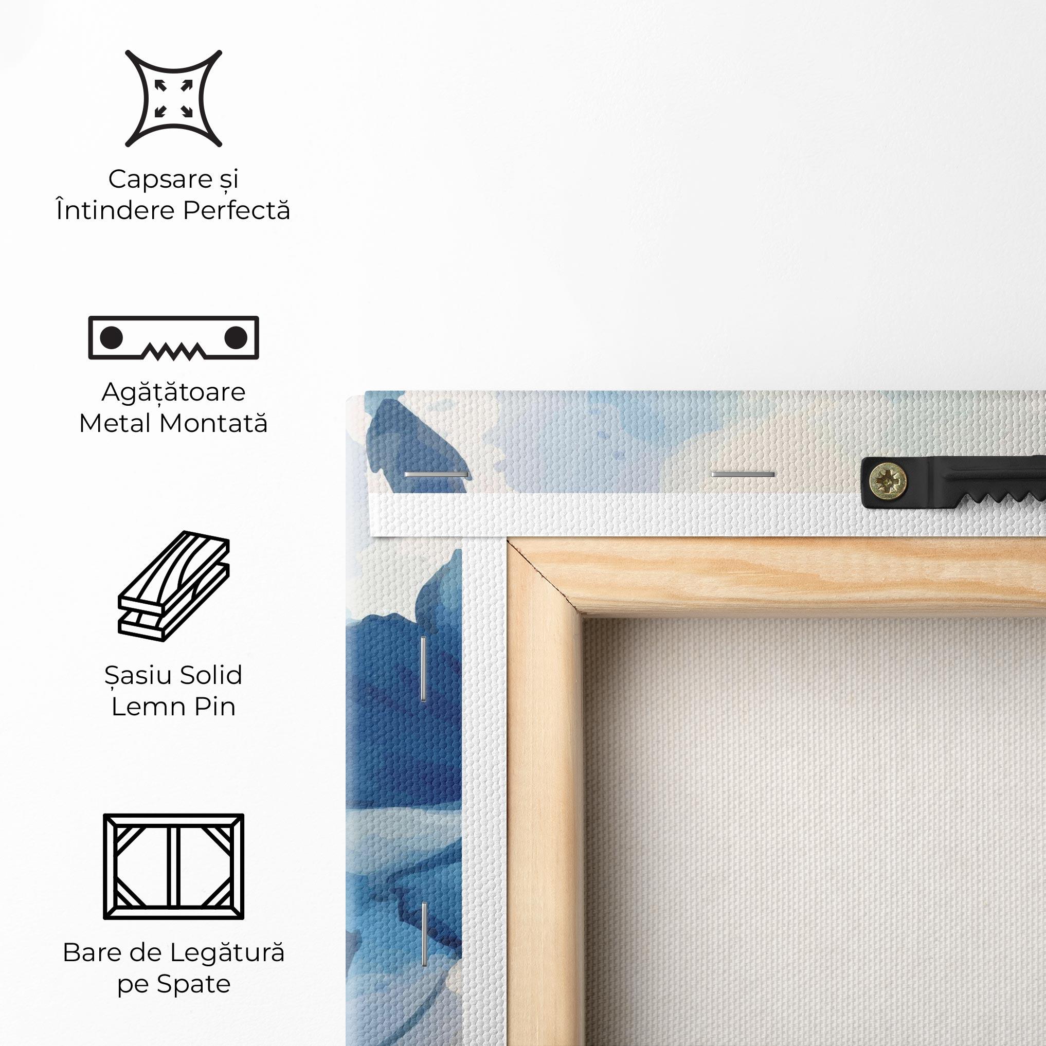 Tablou Canvas Blue Poppies mockup 5