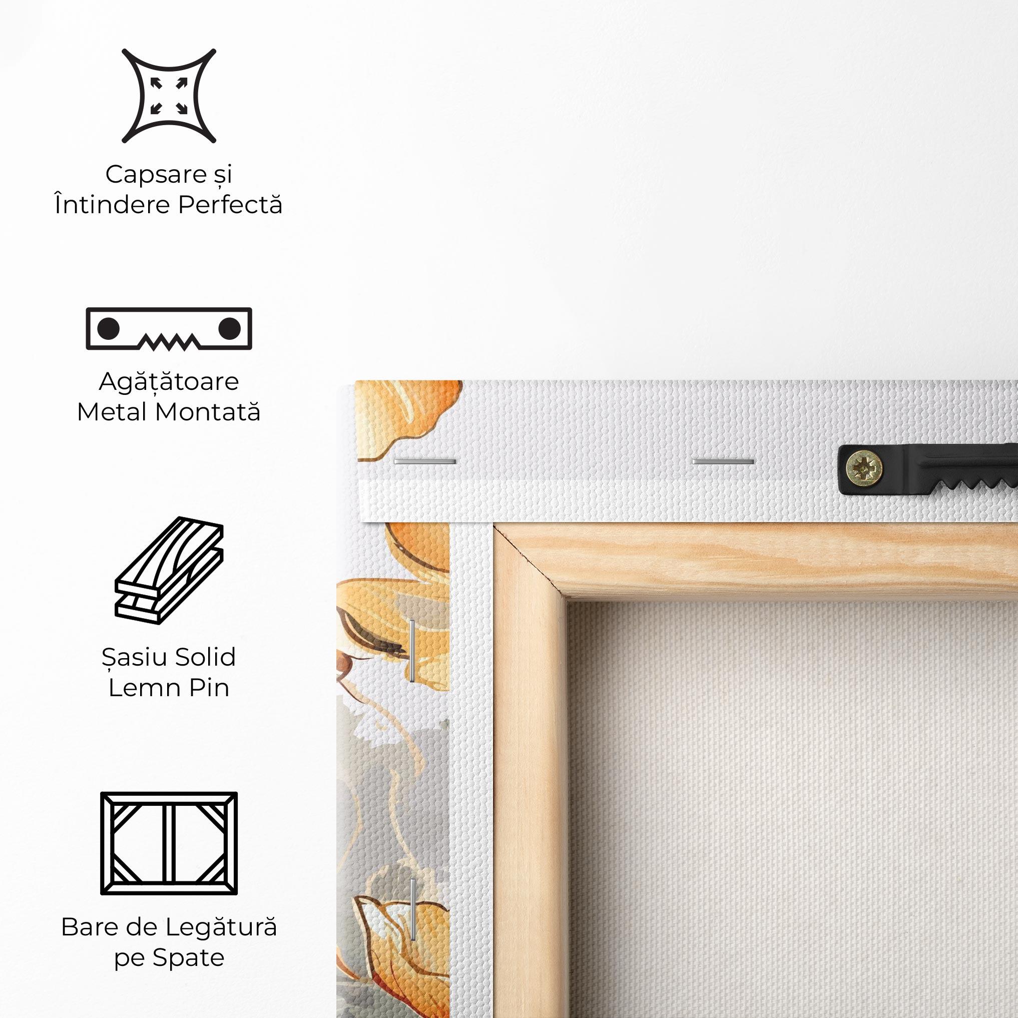 Tablou Canvas Gold Poppies mockup 5