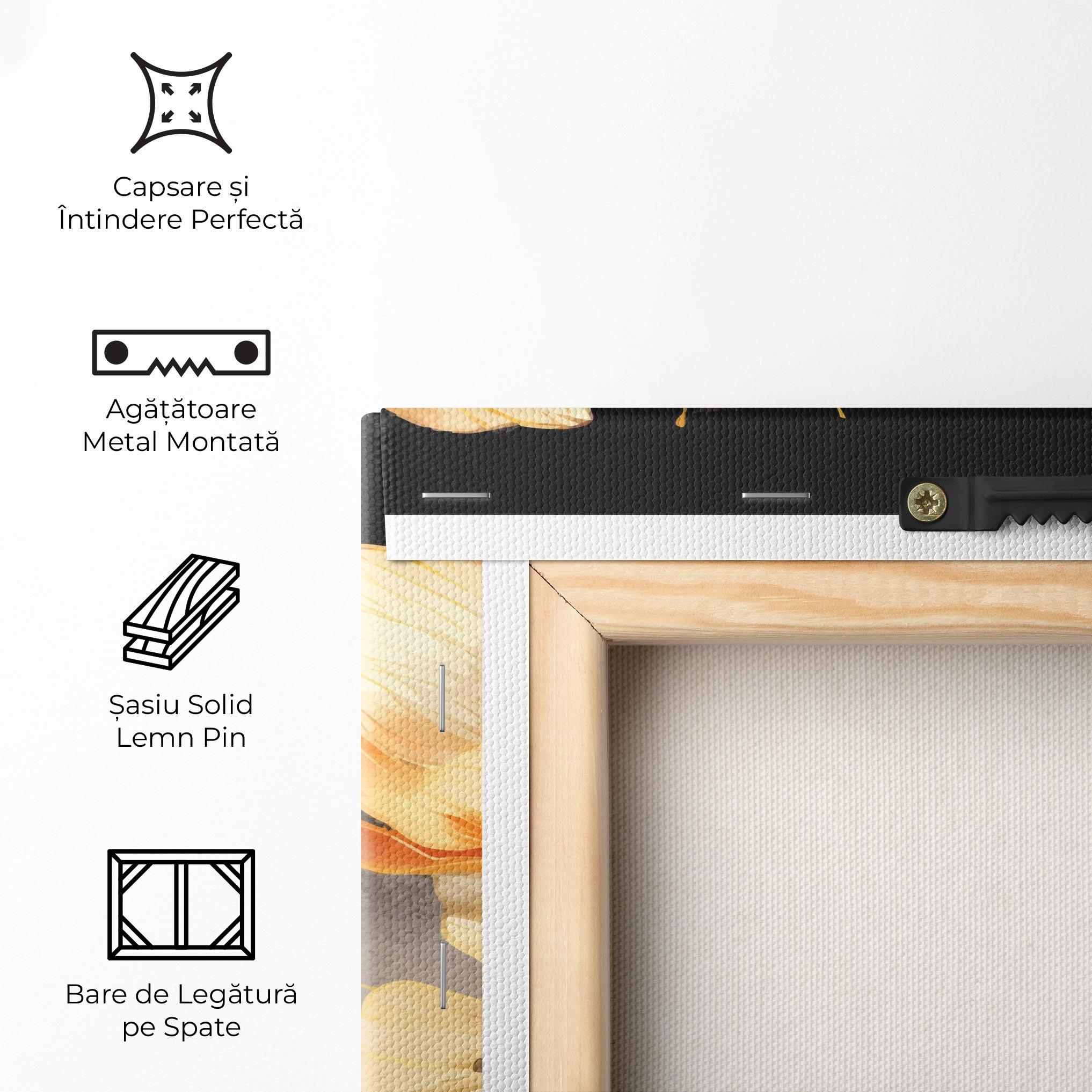 Tablou Canvas Gold Poppy Black mockup 5