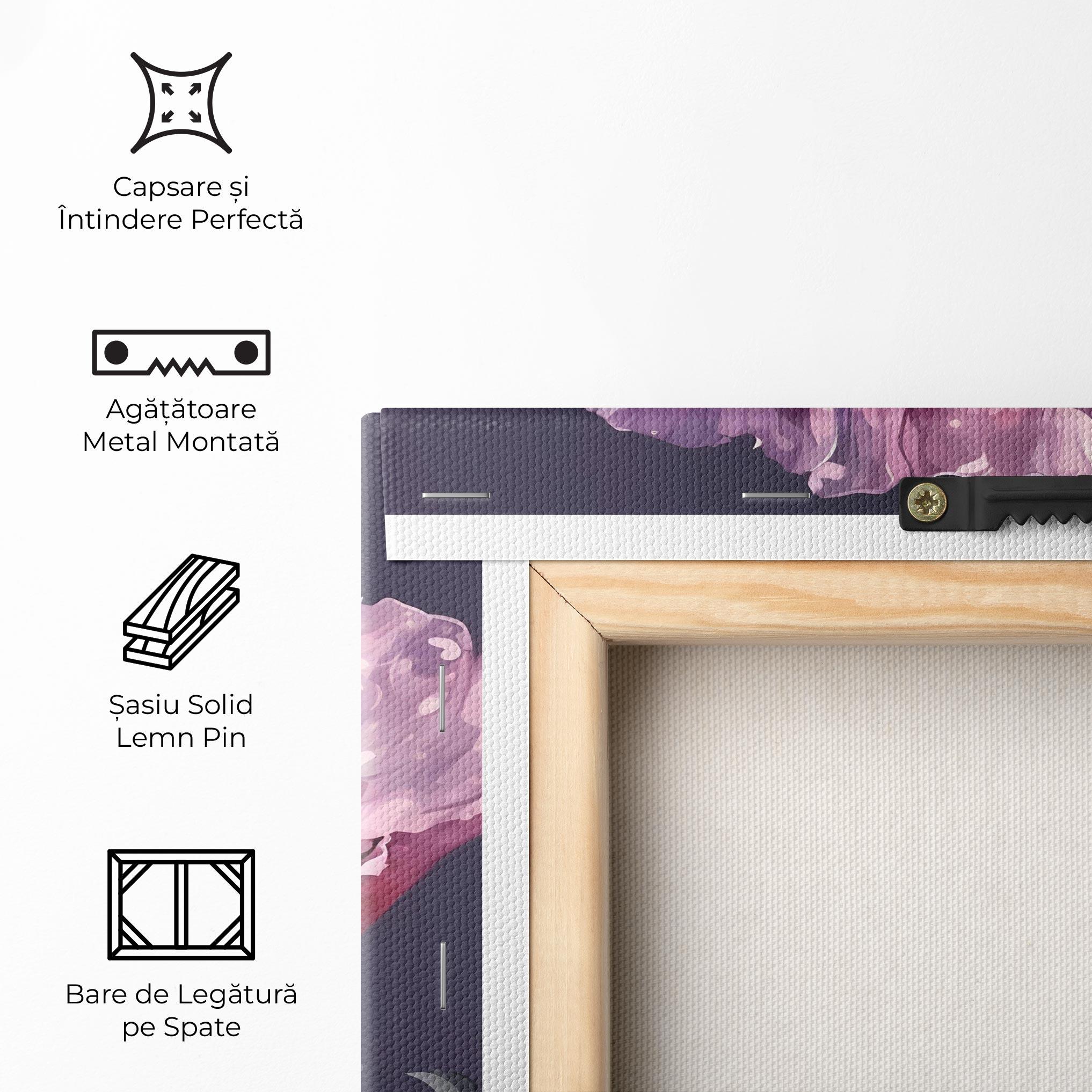 Tablou Canvas Light Purple Poppy mockup 5
