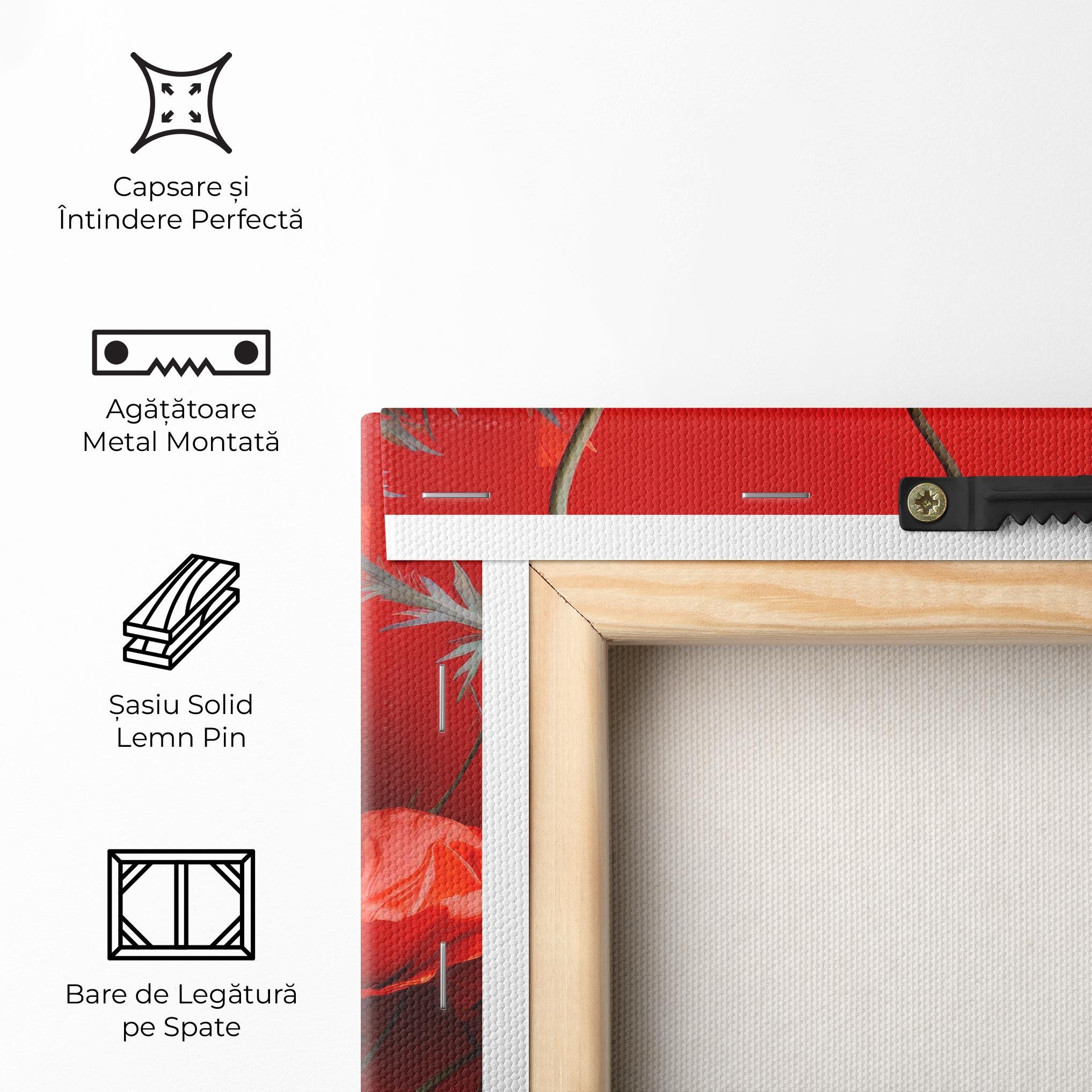 Tablou Canvas Poppies On The Table mockup 5