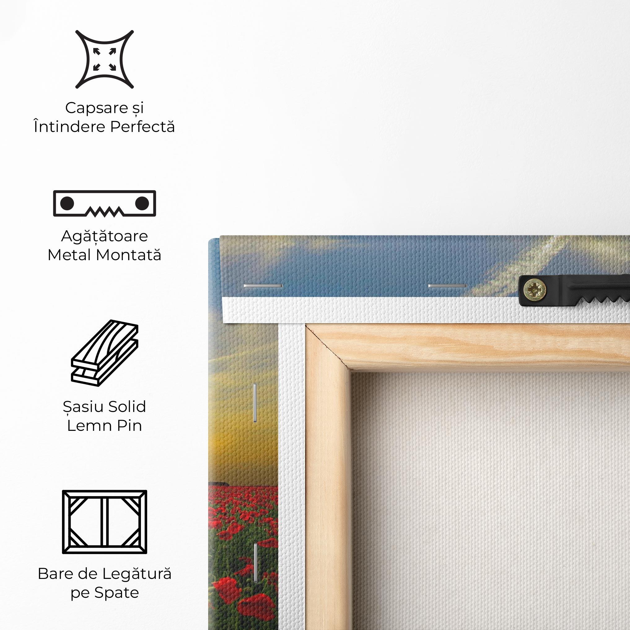 Tablou Canvas Poppies Sunset mockup 5