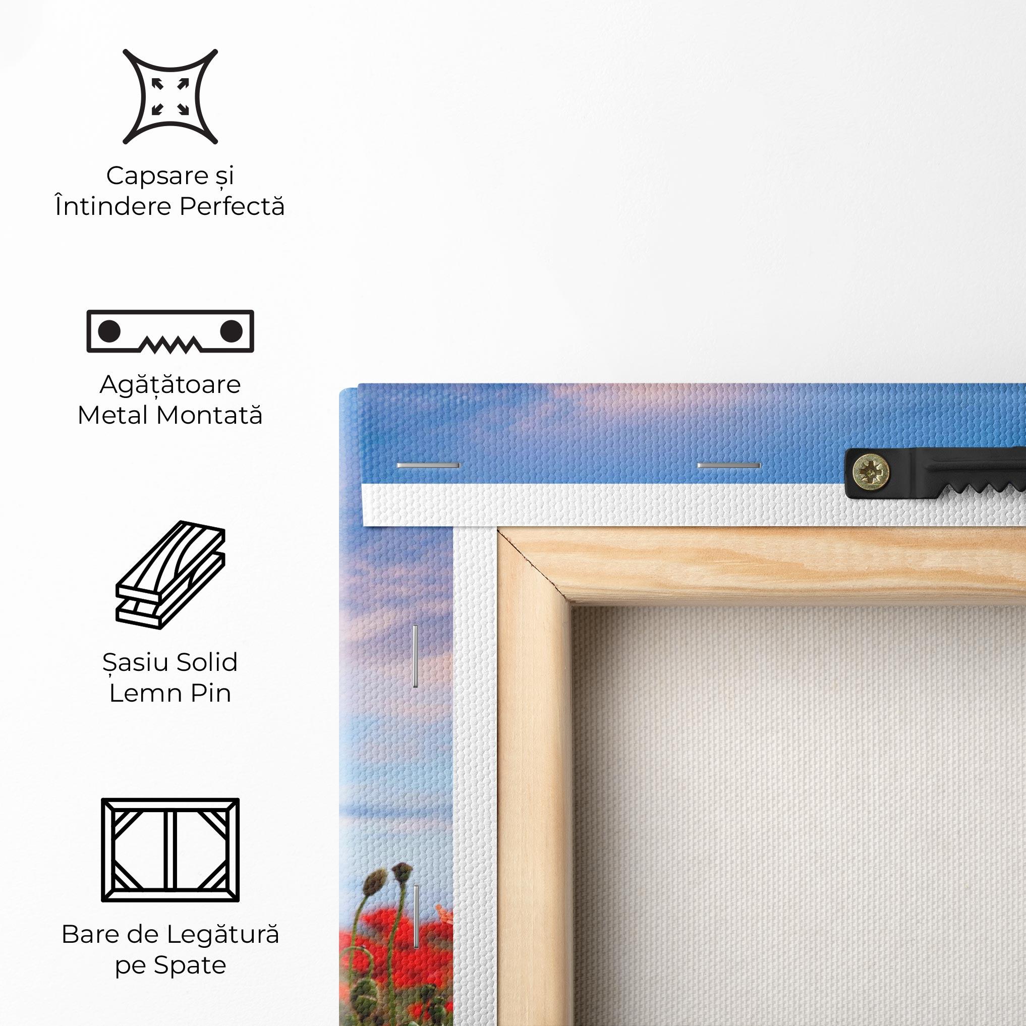 Tablou Canvas Poppy Field mockup 5