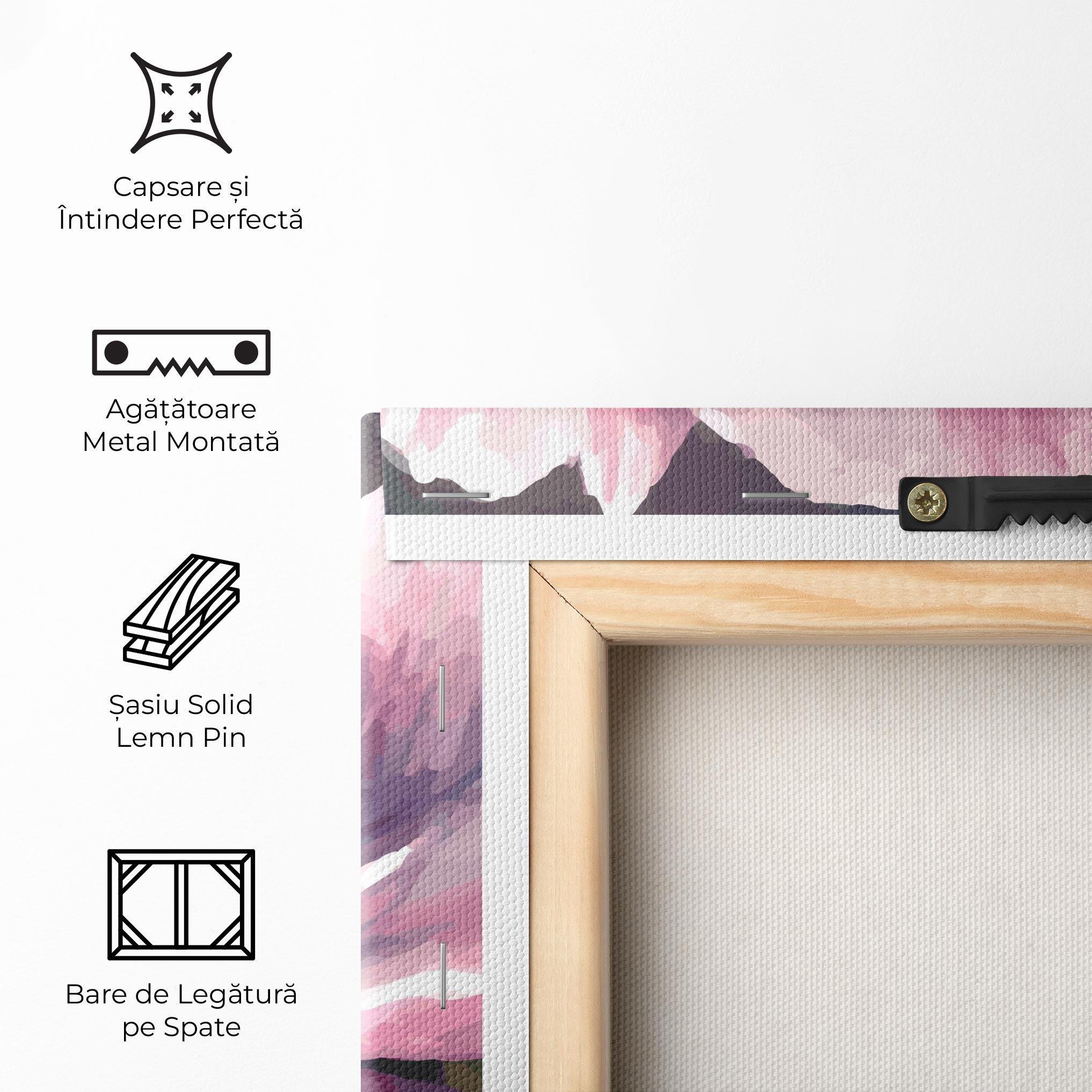 Tablou Canvas Pretty Pink Poppy mockup 5