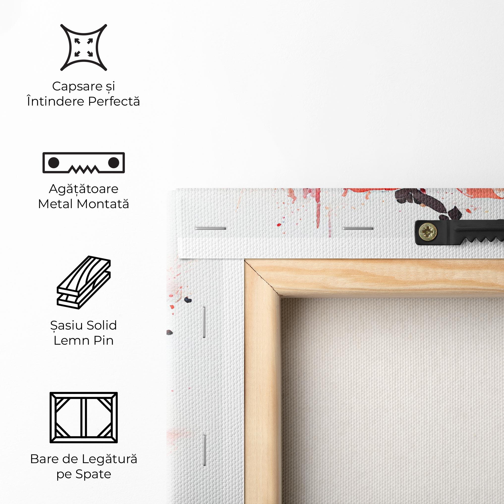 Tablou Canvas Watercolor Poppy mockup 5