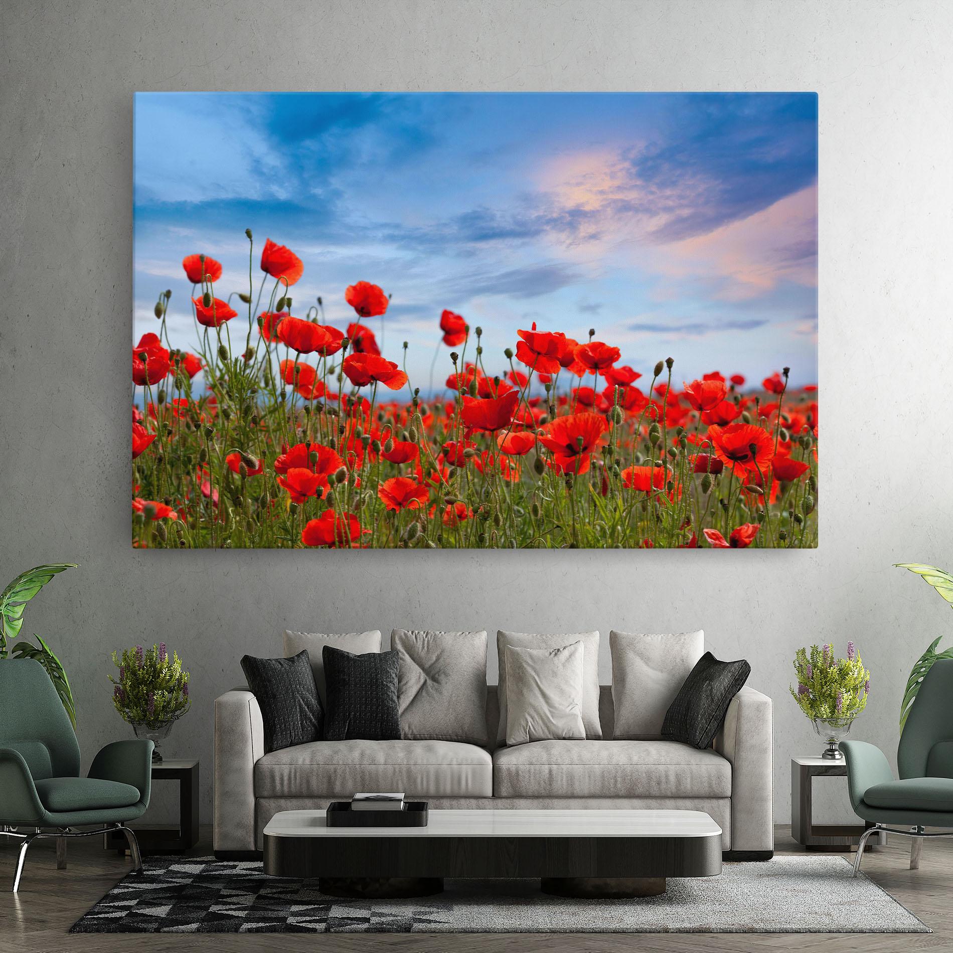 Tablou Canvas Poppy Field mockup 7