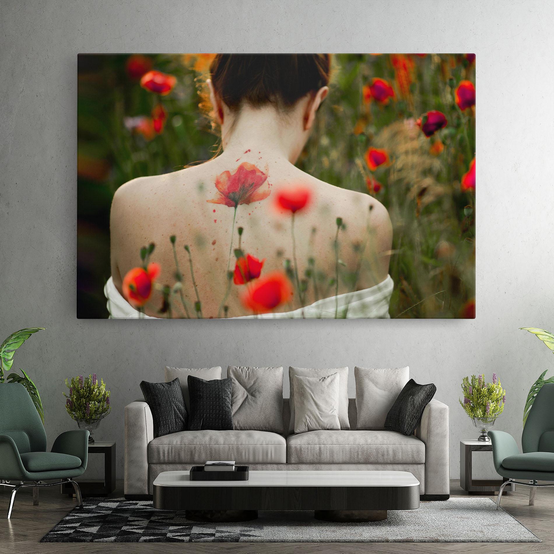 Tablou Canvas Poppy Tattoo mockup 7
