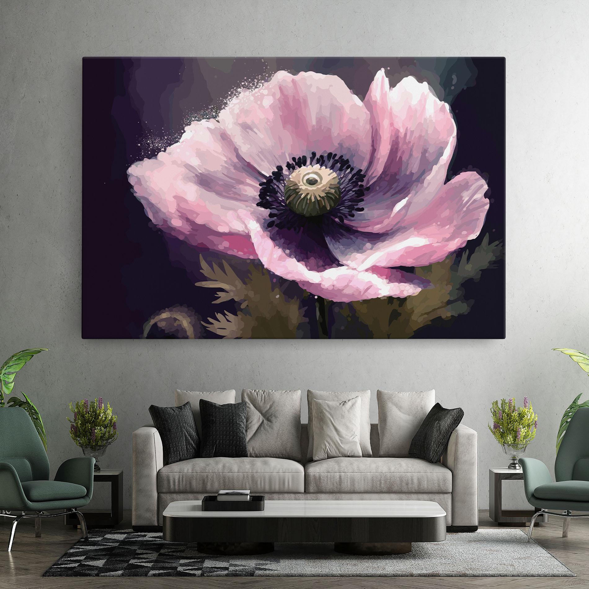 Tablou Canvas Pretty Pink Poppy mockup 7