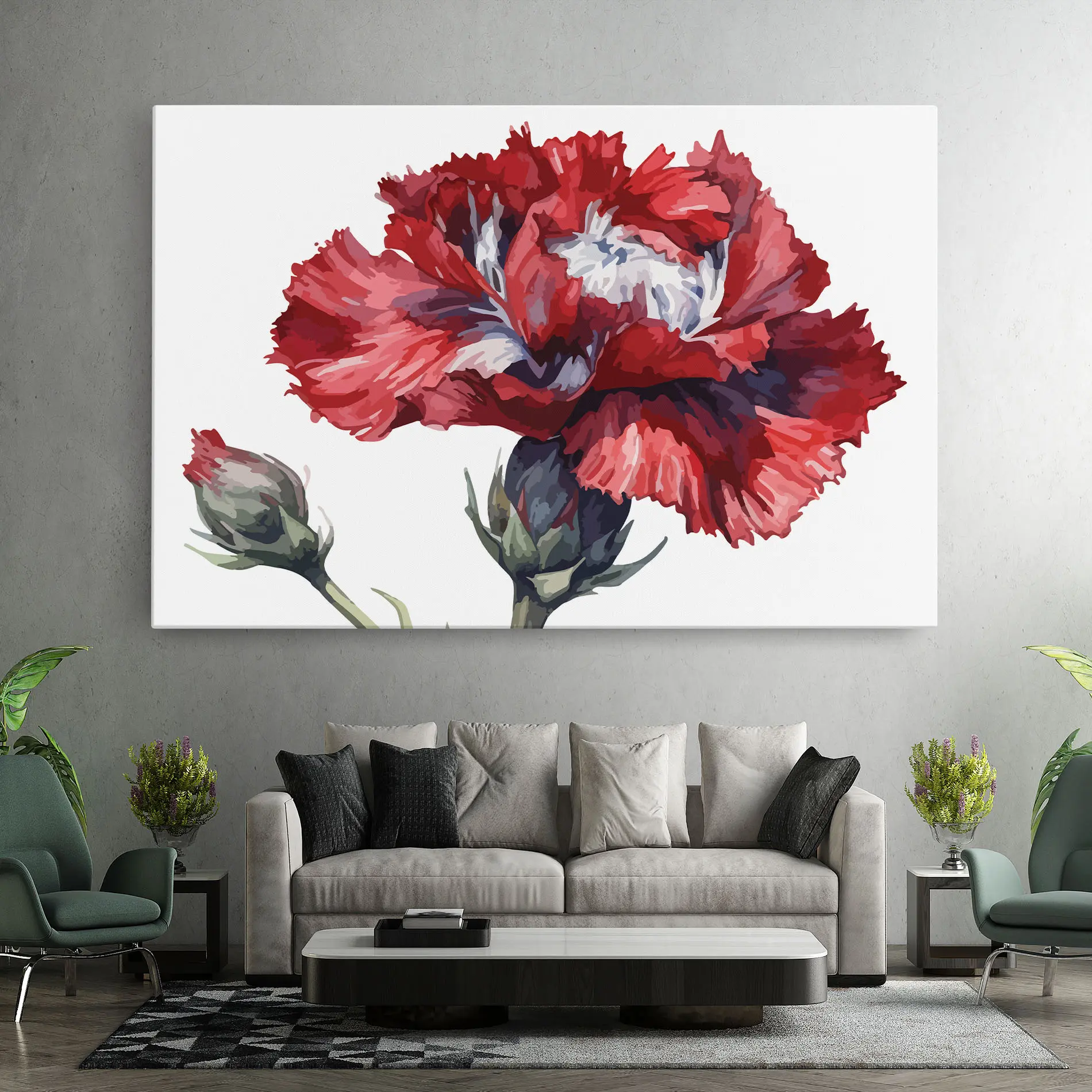 Tablou Canvas Pretty Poppy mockup 7