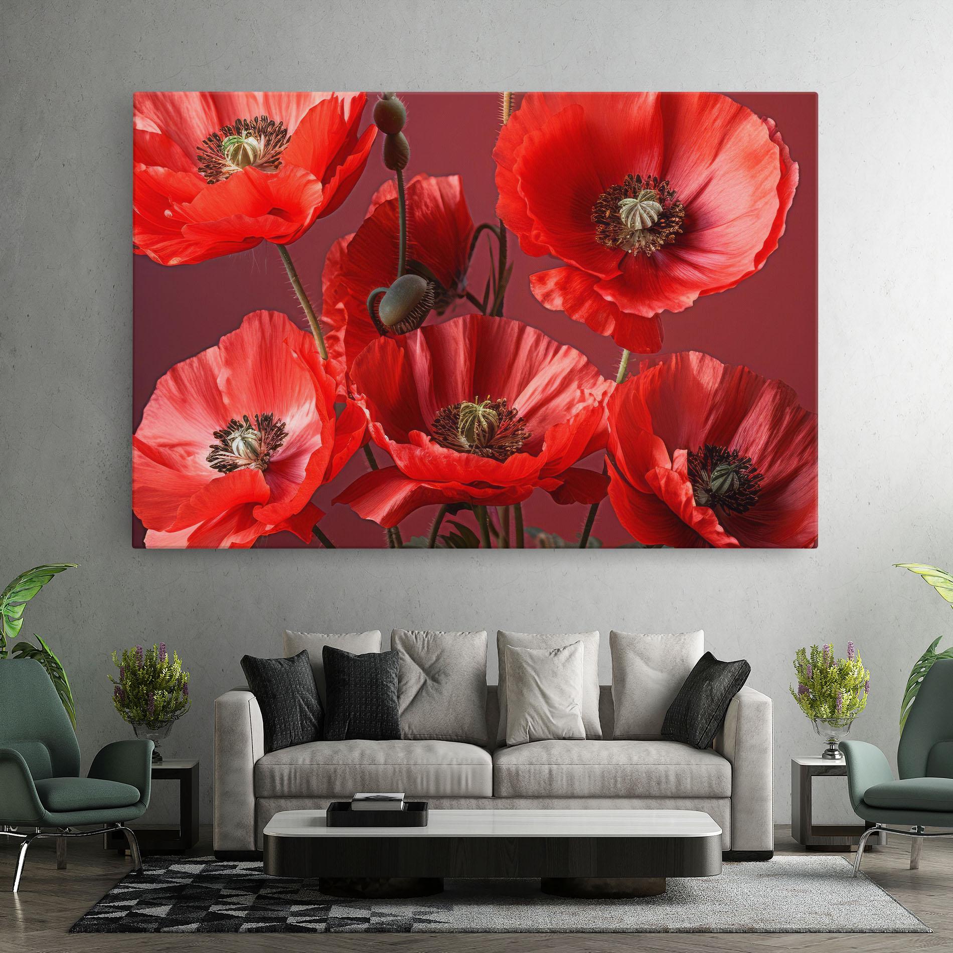 Tablou Canvas Red Poppies mockup 7