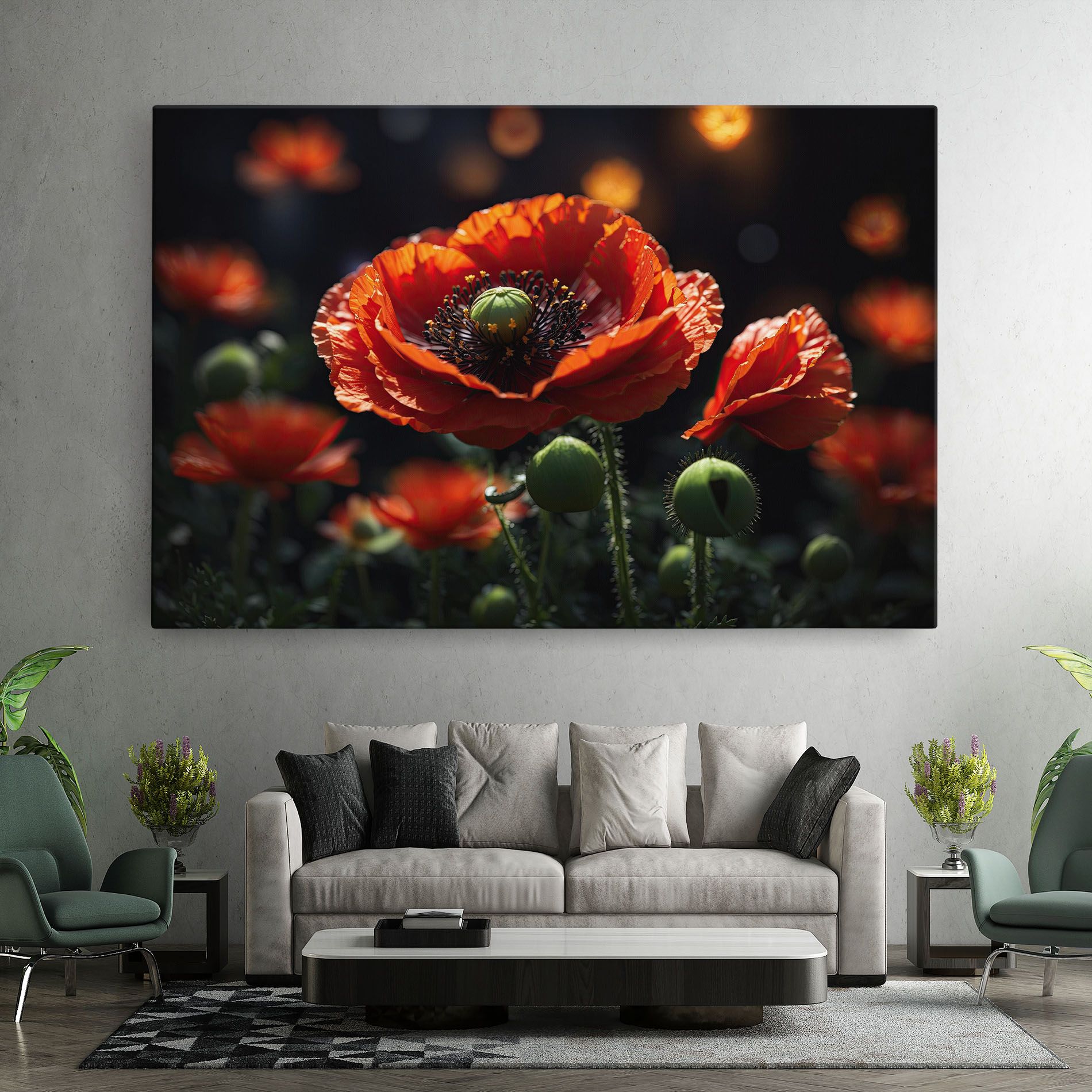 Red Poppy Close Up mockup 7