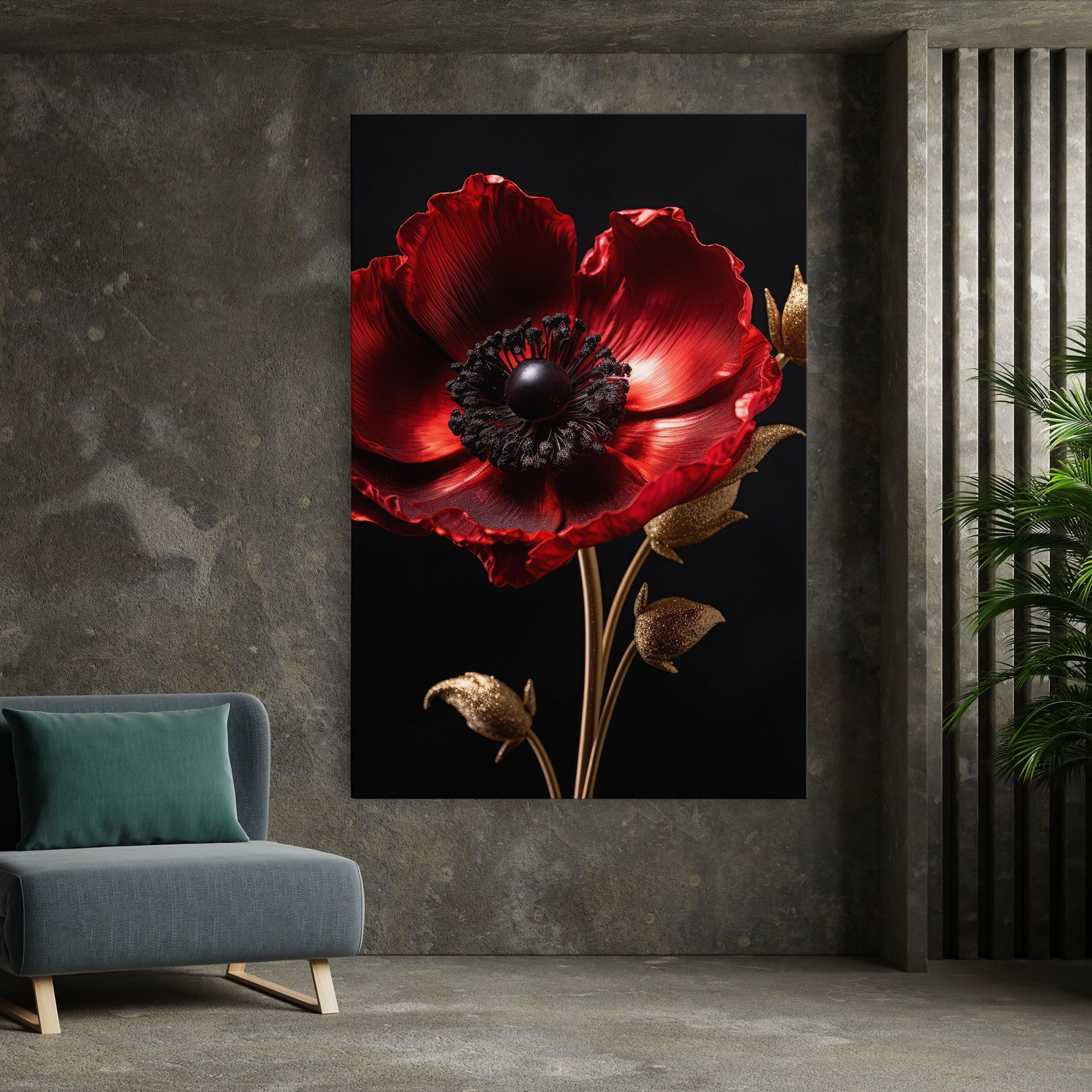 Dark Red Poppy mockup 7