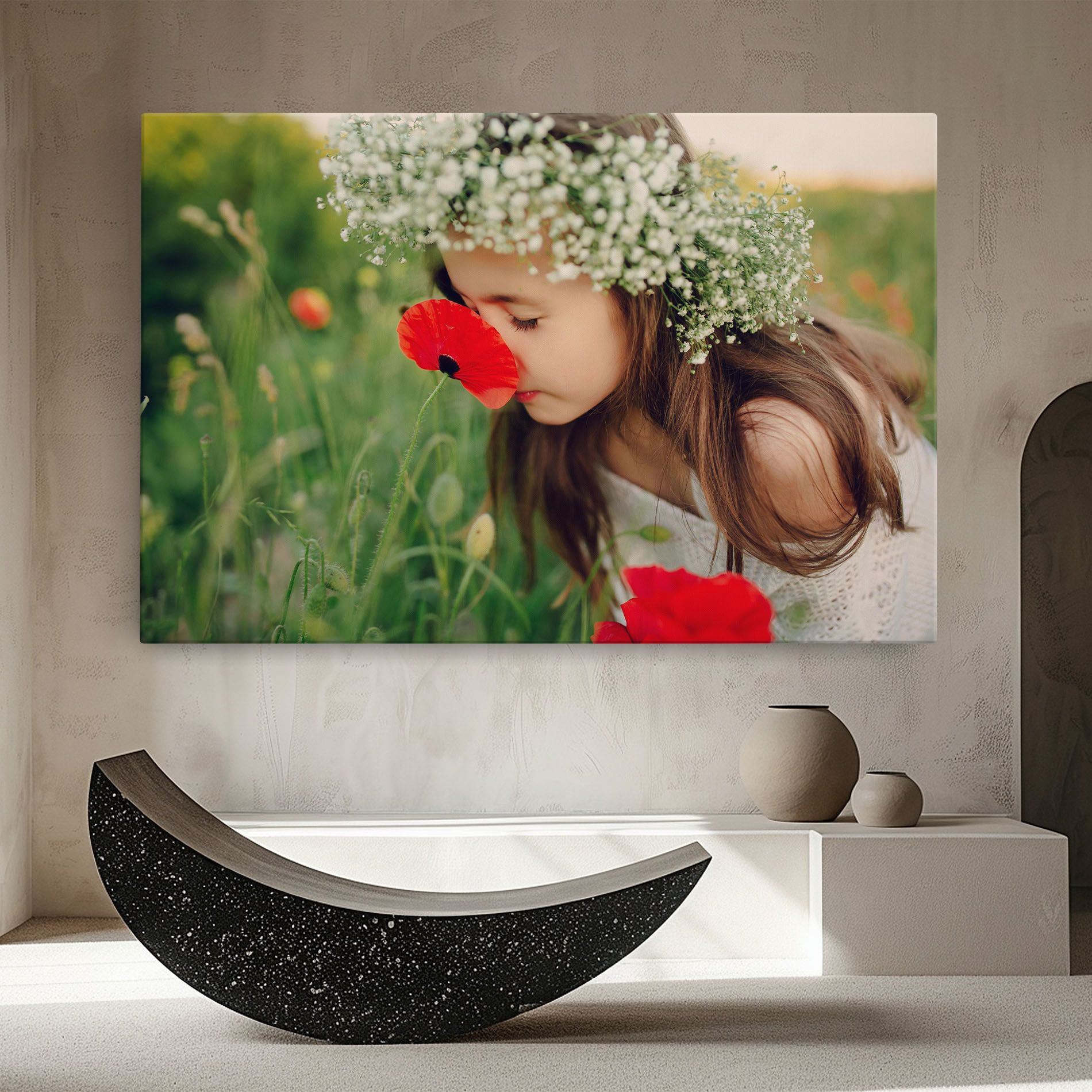 Girl With Poppies mockup 8