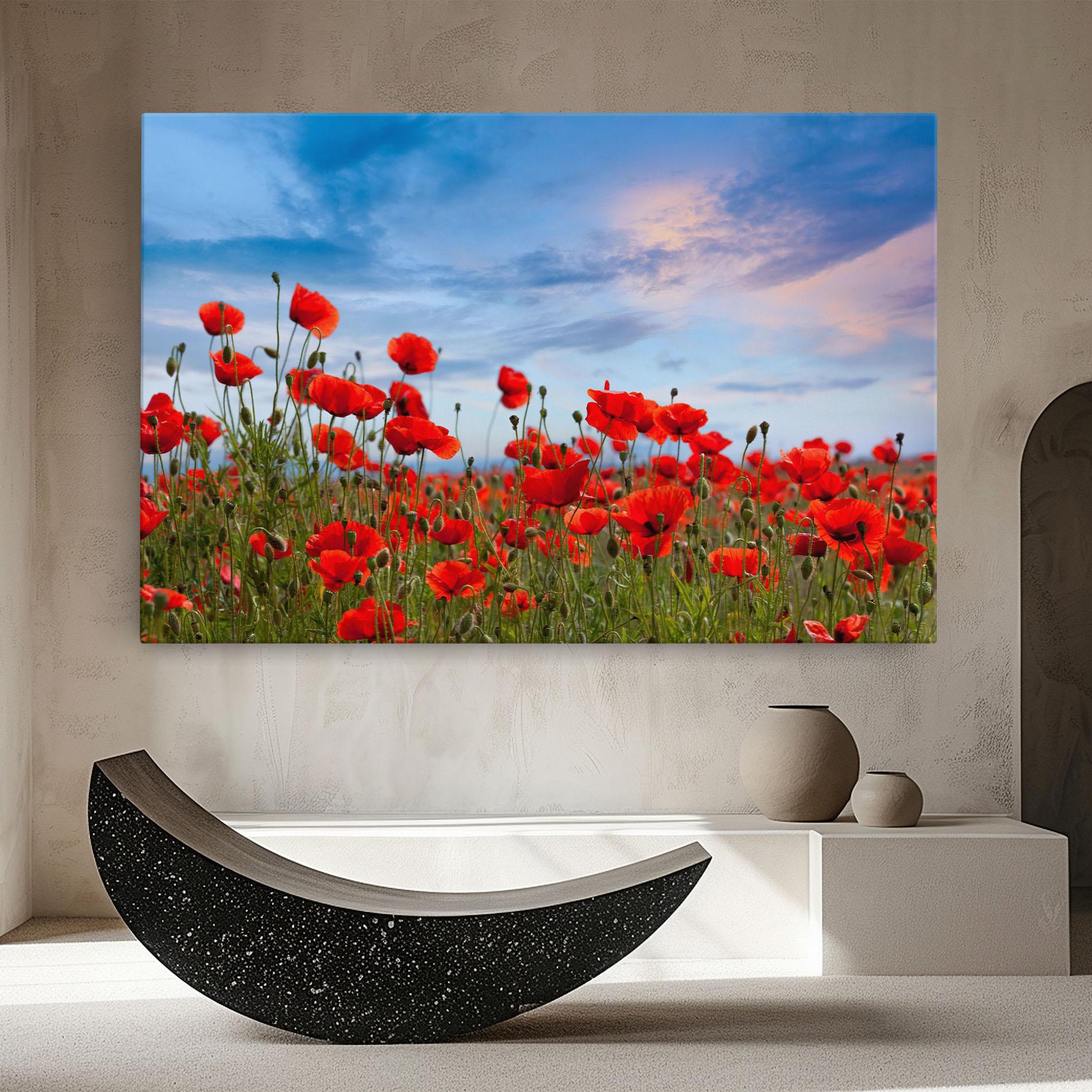 Tablou Canvas Poppy Field mockup 8